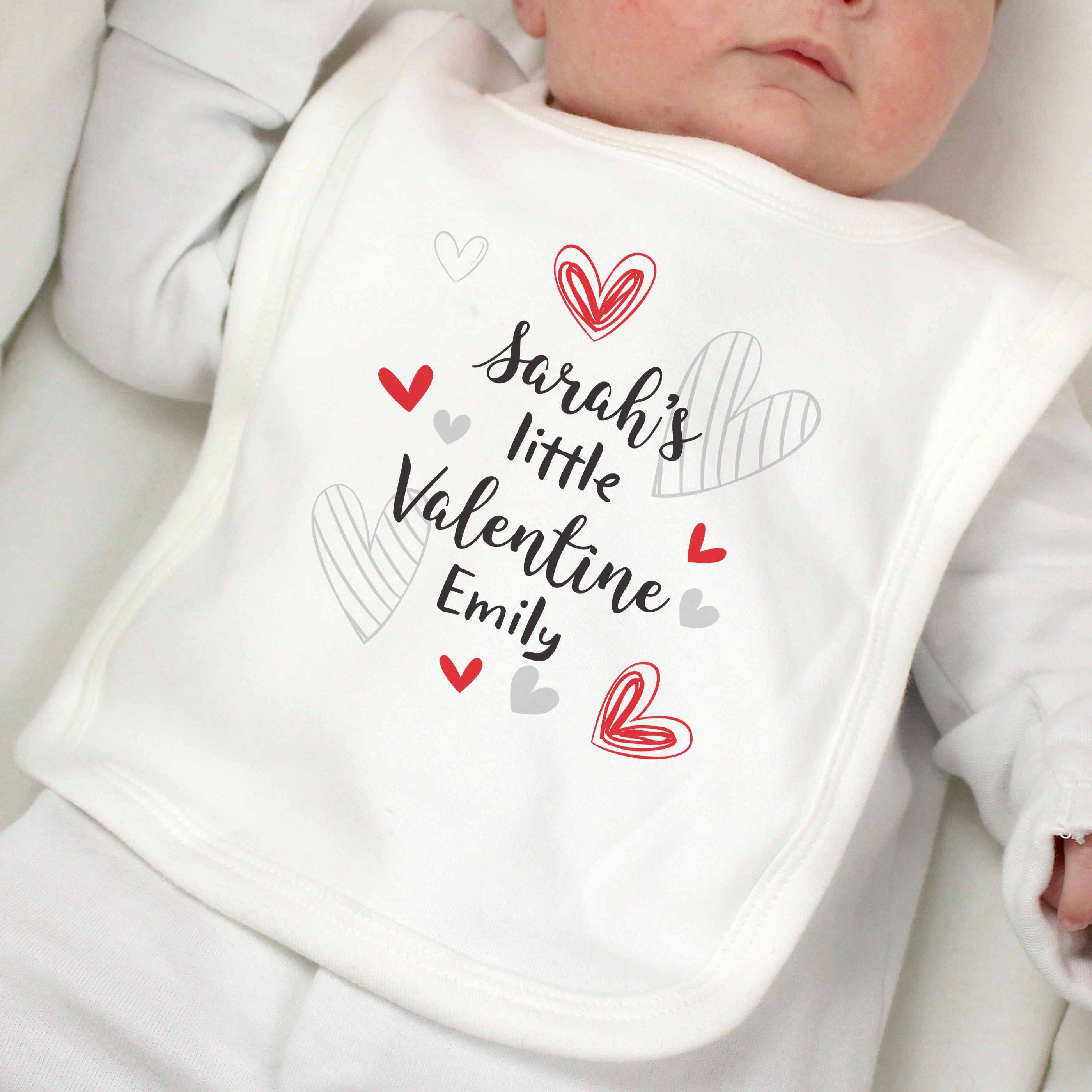 LITTLE VALENTINE BABY BIB
