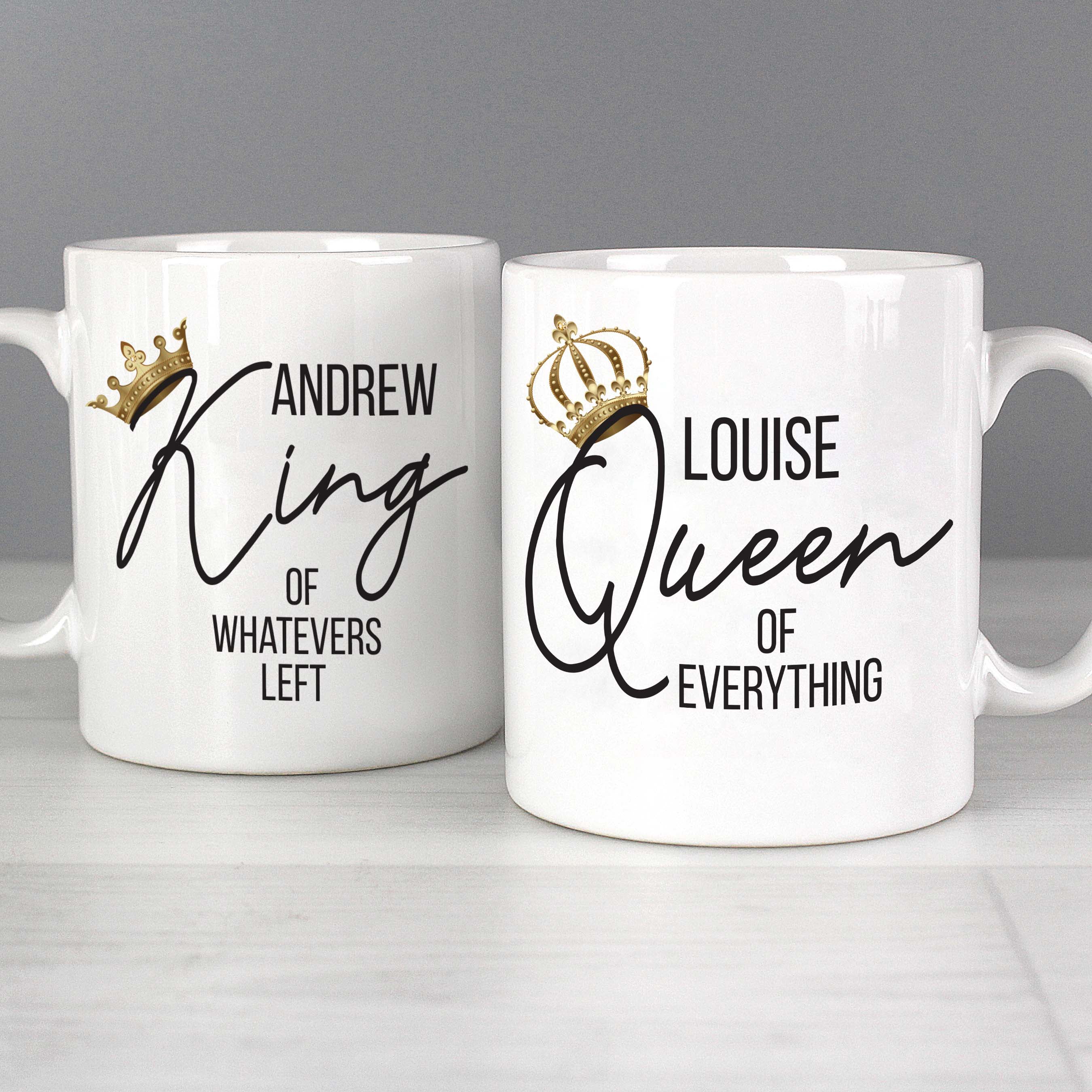KING AND QUEEN MUG SET