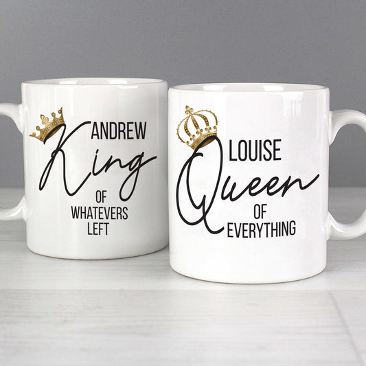 KING AND QUEEN MUG SET