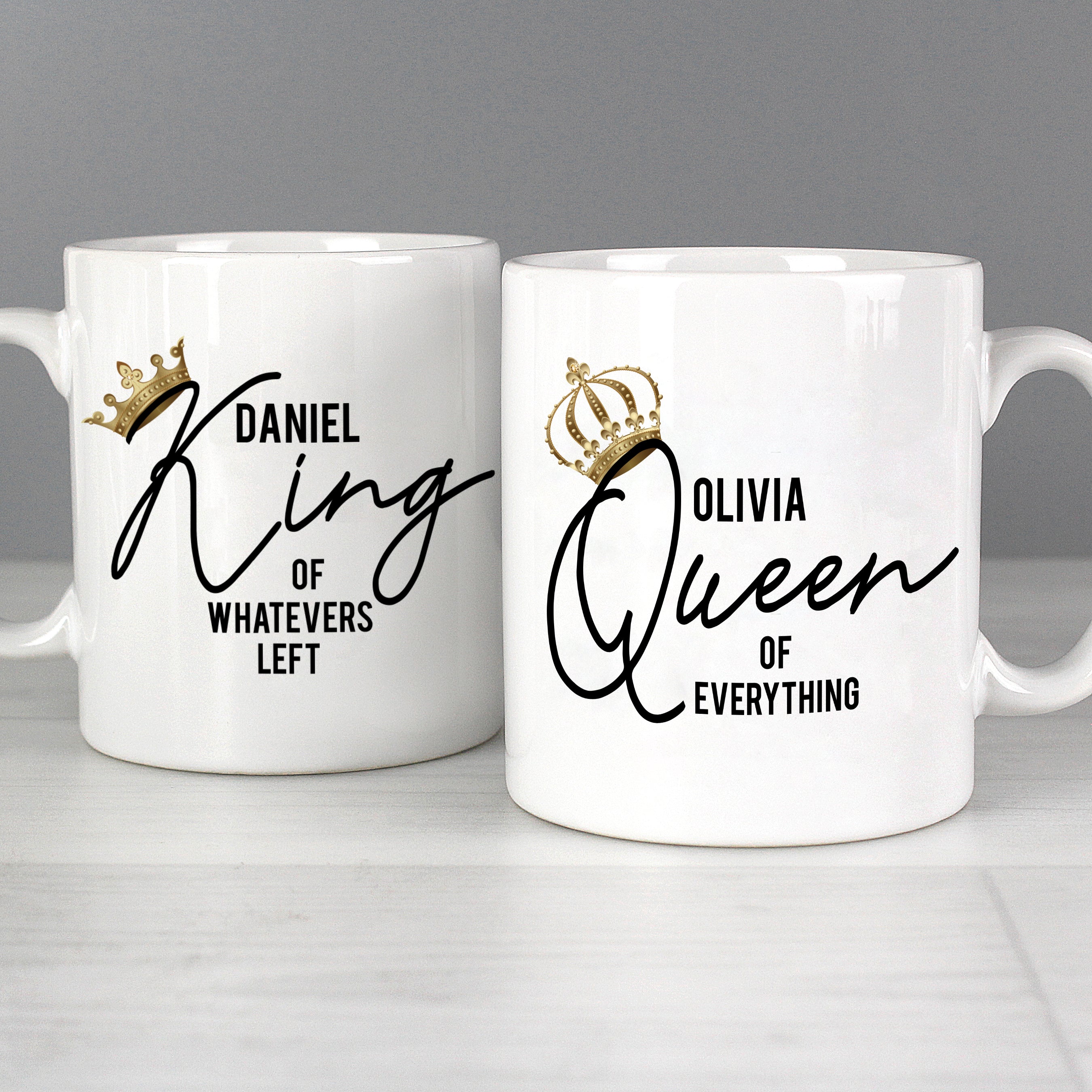 KING AND QUEEN MUG SET