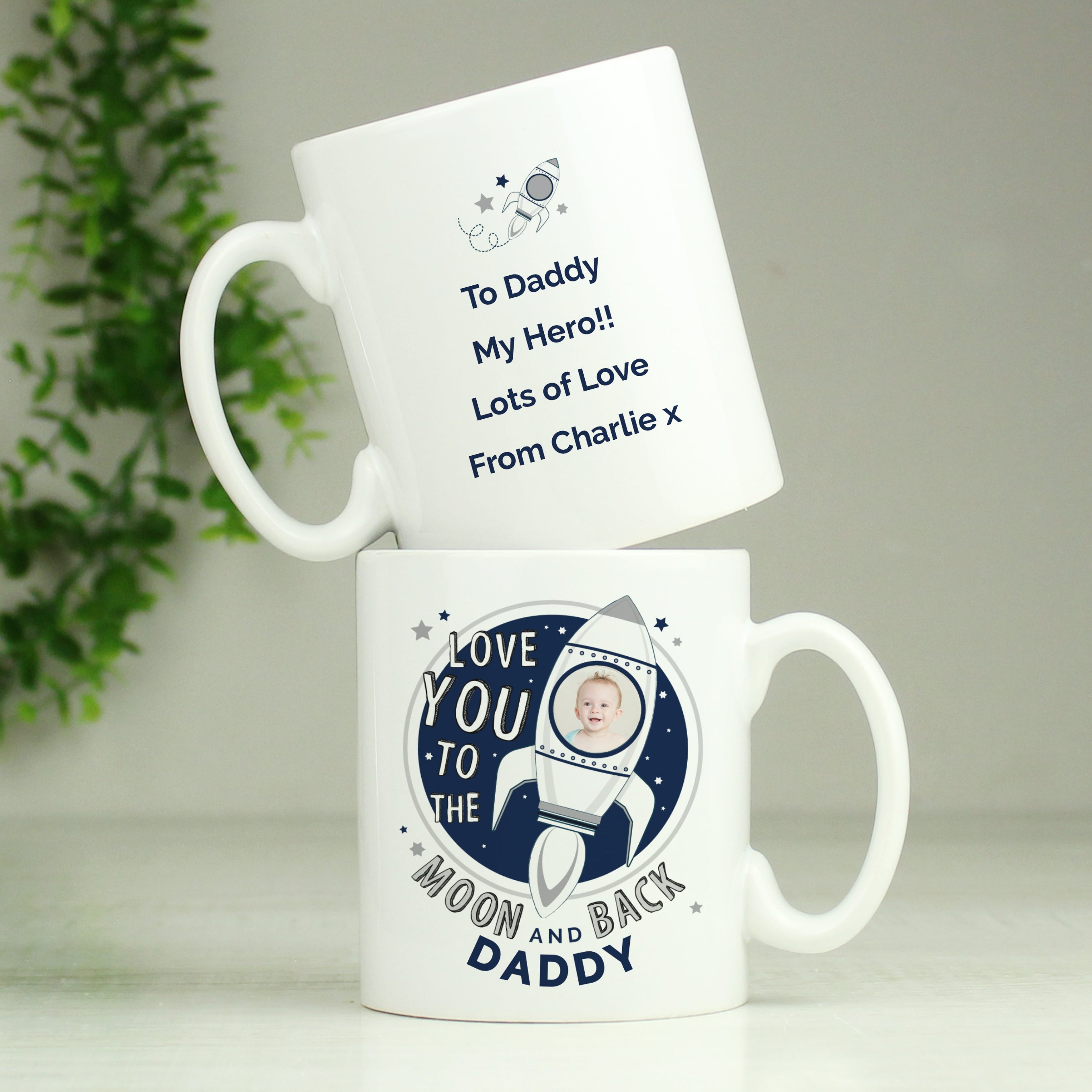 MOON & BACK PHOTO MUG