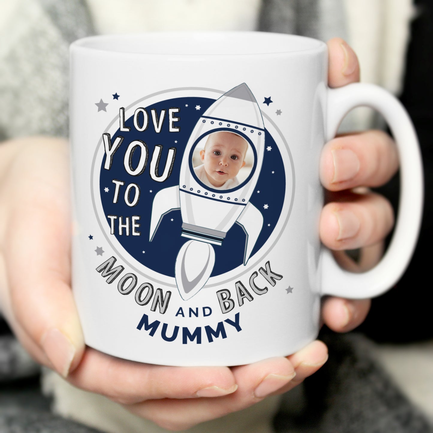 MOON & BACK PHOTO MUG