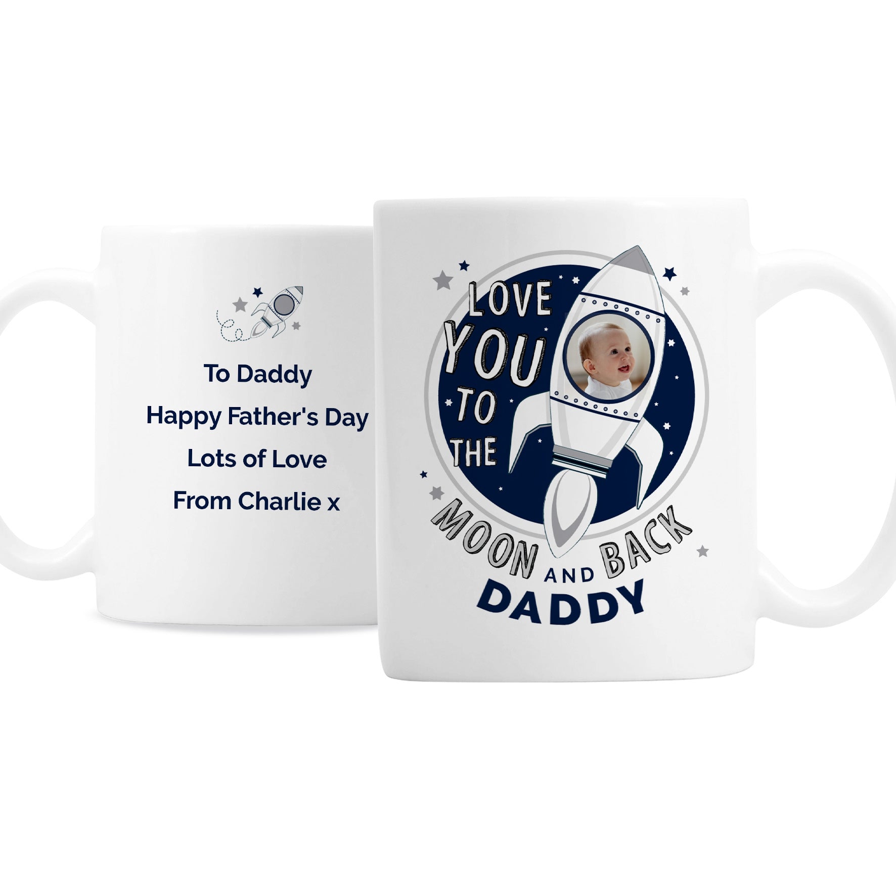 MOON & BACK PHOTO MUG