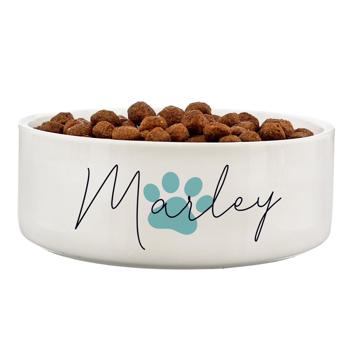 BLUE PAW PRINT PET BOWL