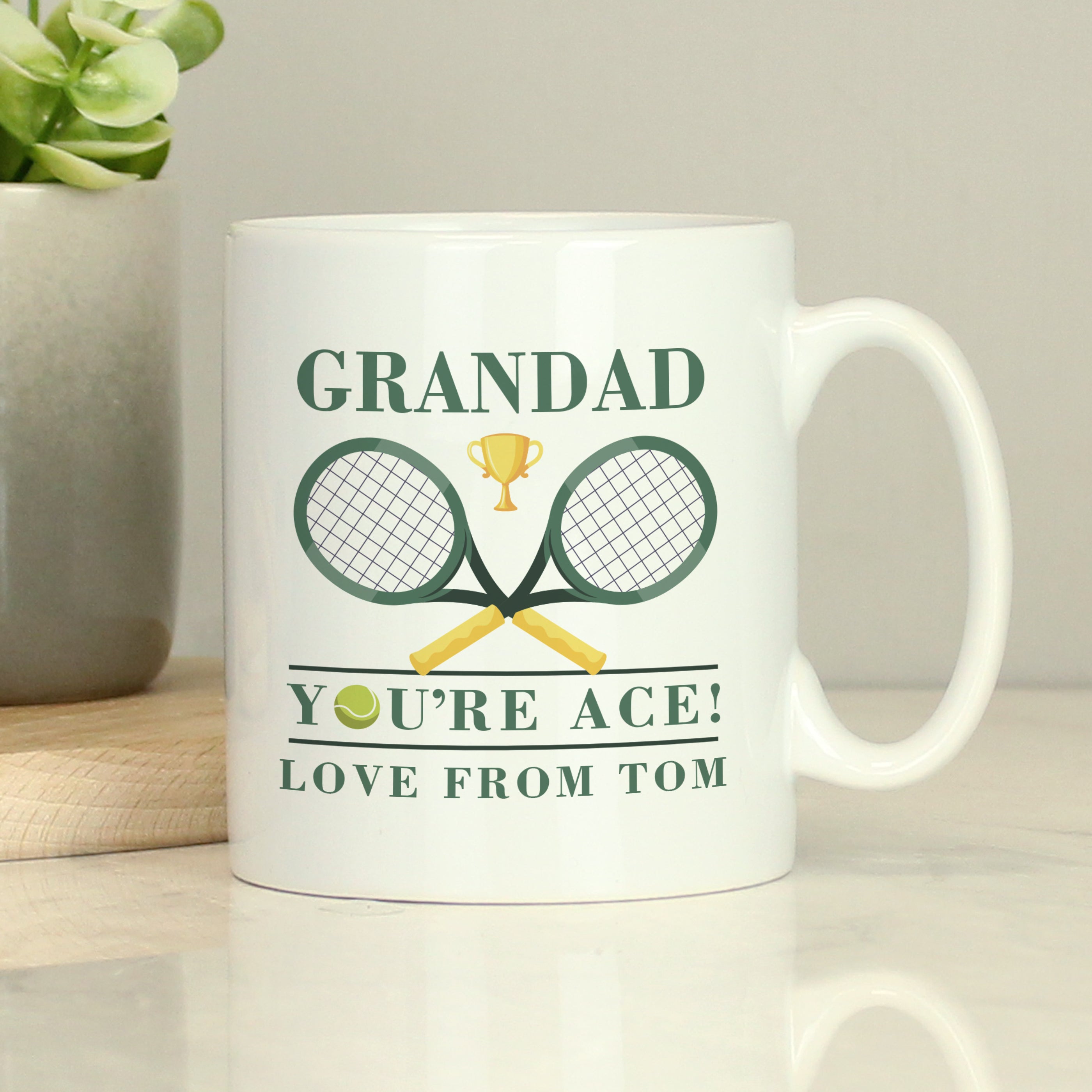 PERSONALISED TENNIS MUG