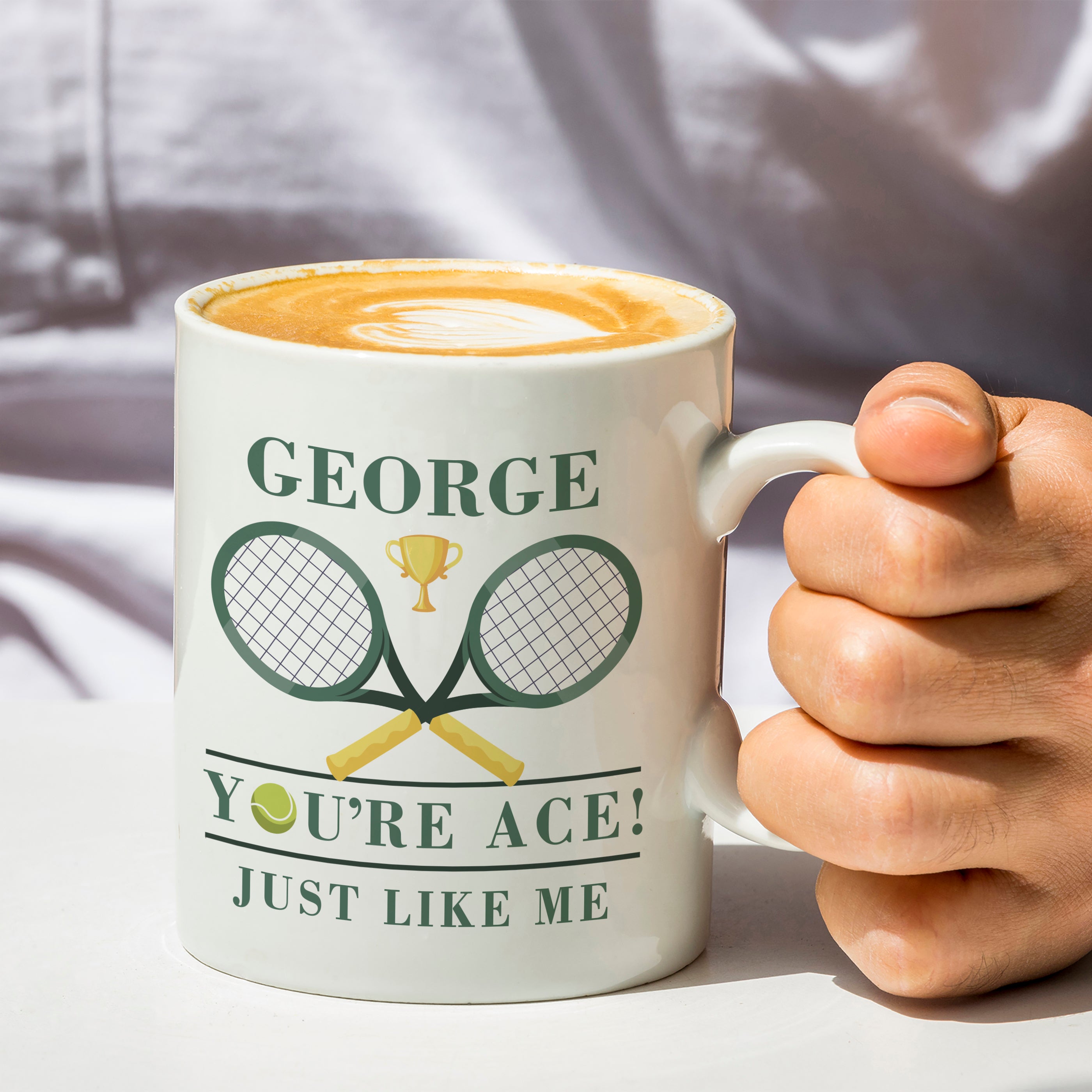 PERSONALISED TENNIS MUG