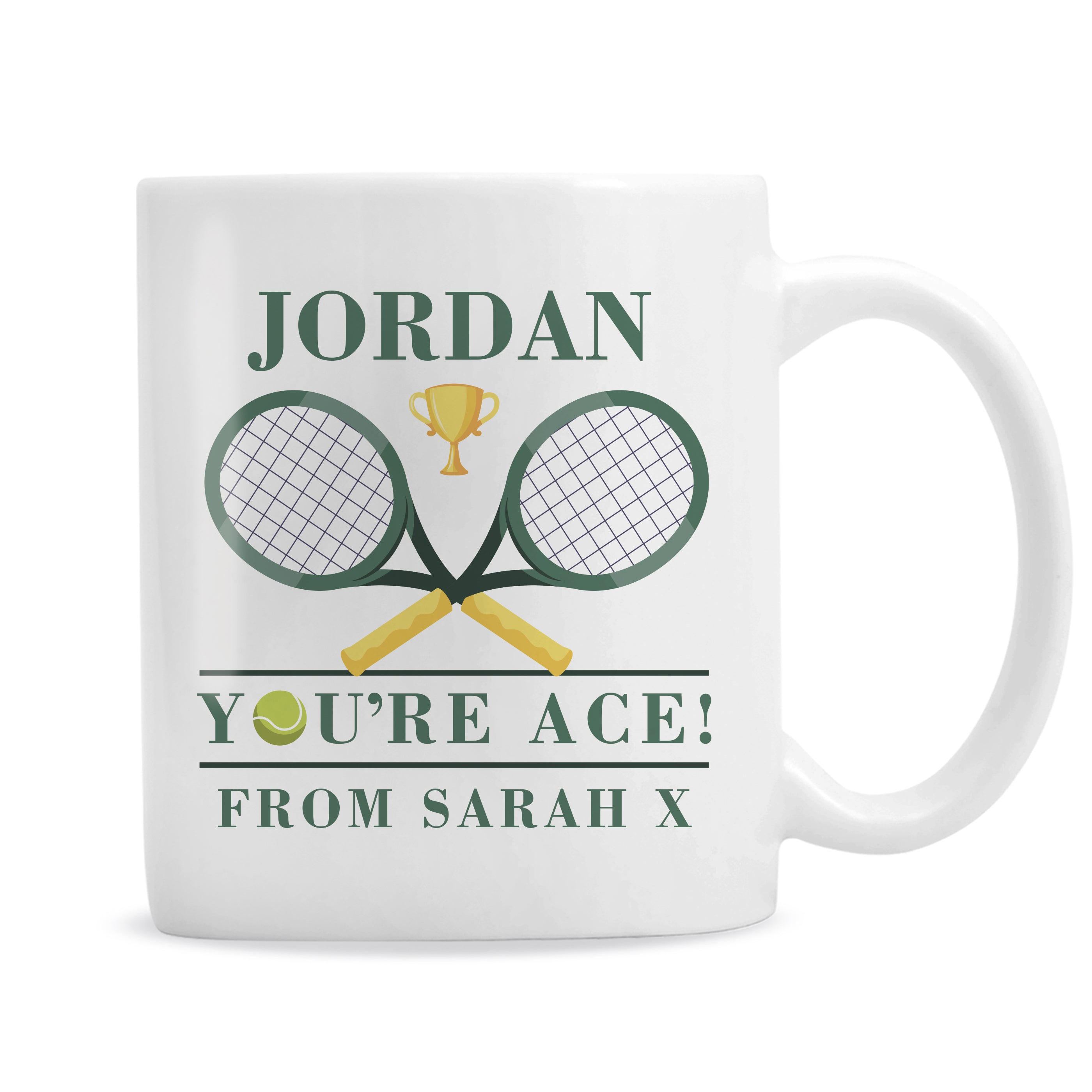 PERSONALISED TENNIS MUG