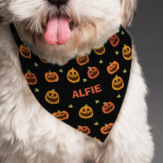 PUMPKIN DOG BANDANA
