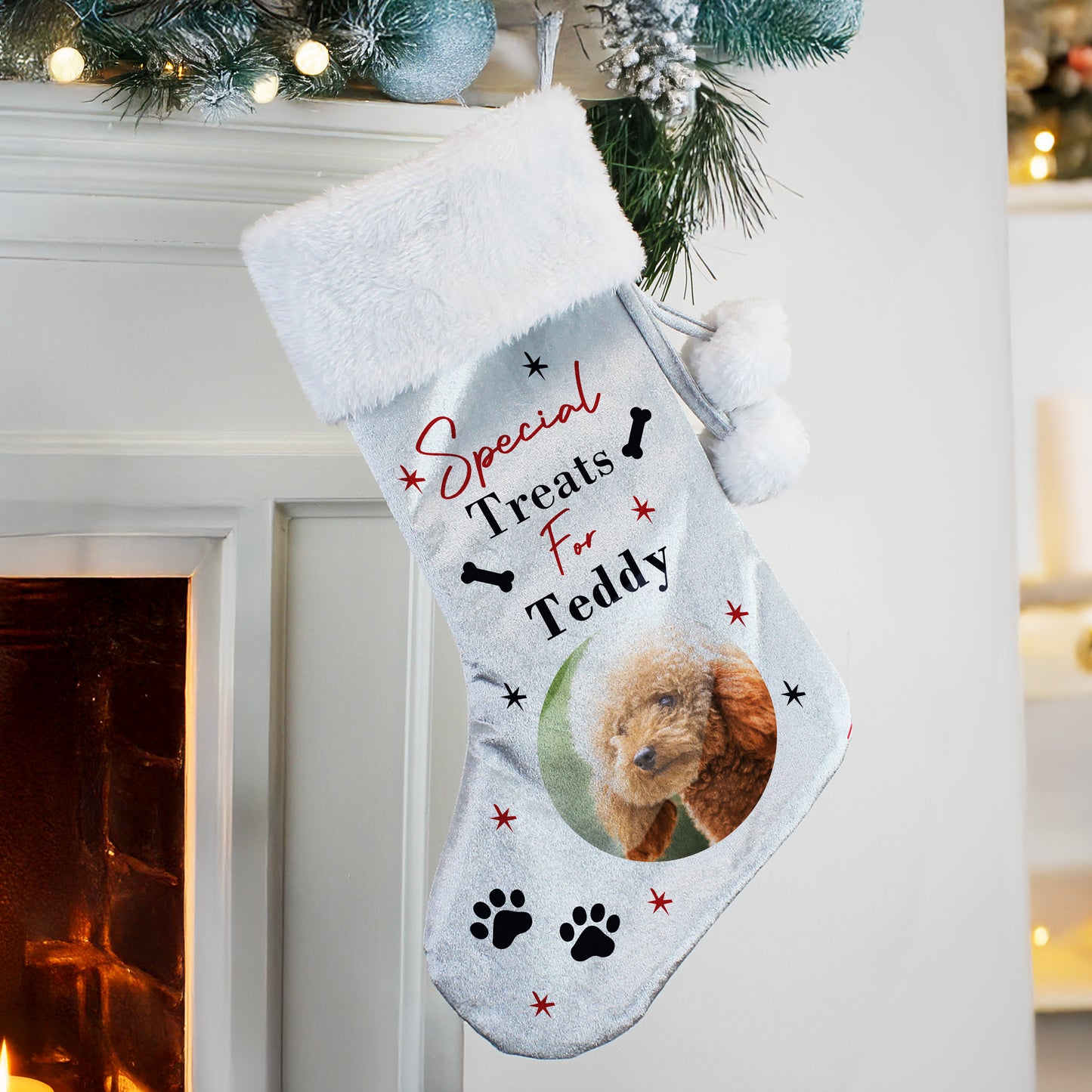 DOG PHOTO STOCKING