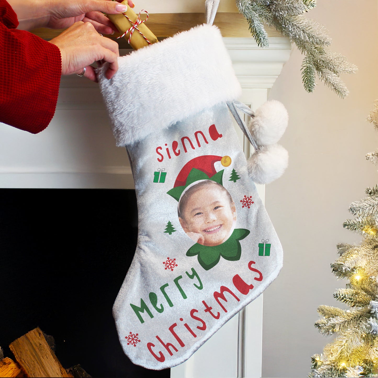 ELF PHOTO UPLOAD STOCKING