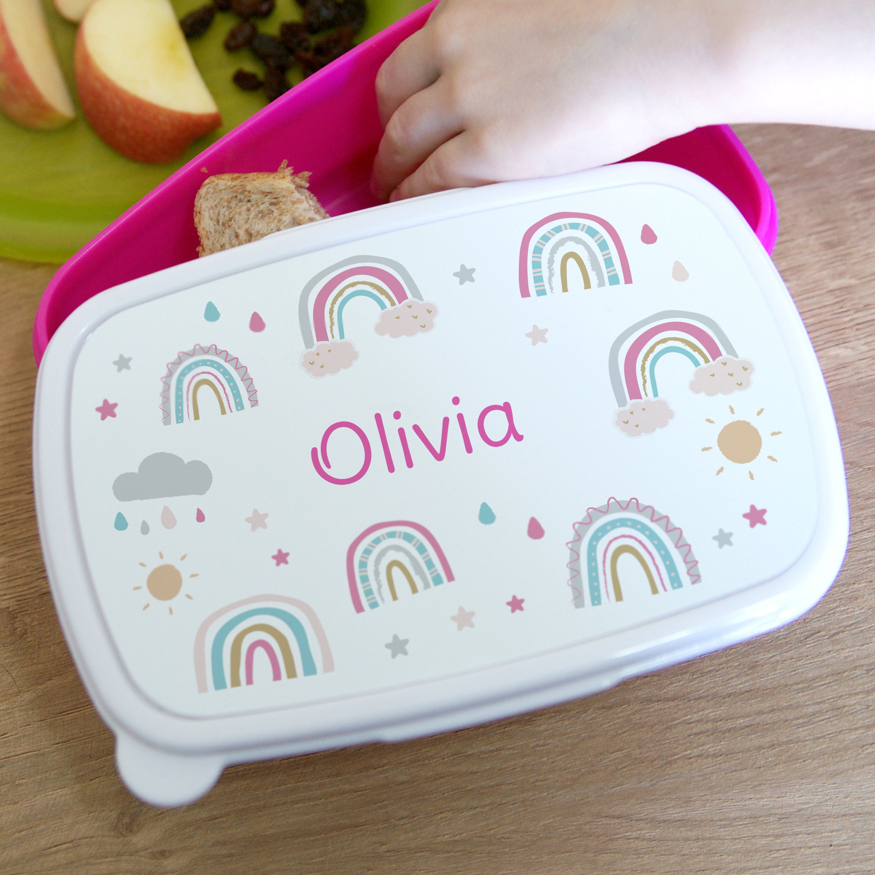 PINK RAINBOW LUNCH BOX