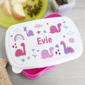 PINK DINOSAUR LUNCH BOX