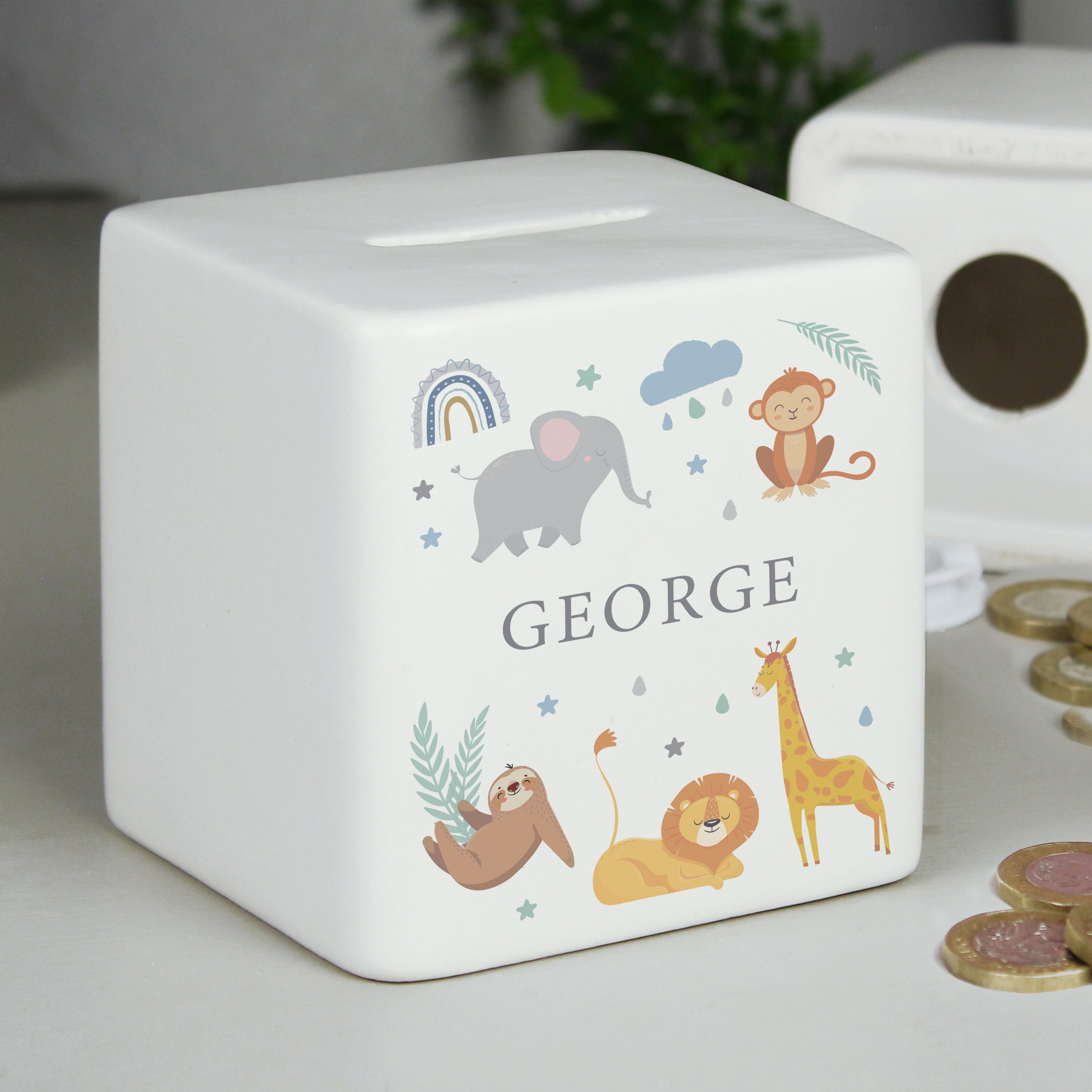 SAFARI ANIMALS MONEY BOX