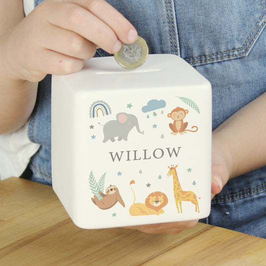 SAFARI ANIMALS MONEY BOX