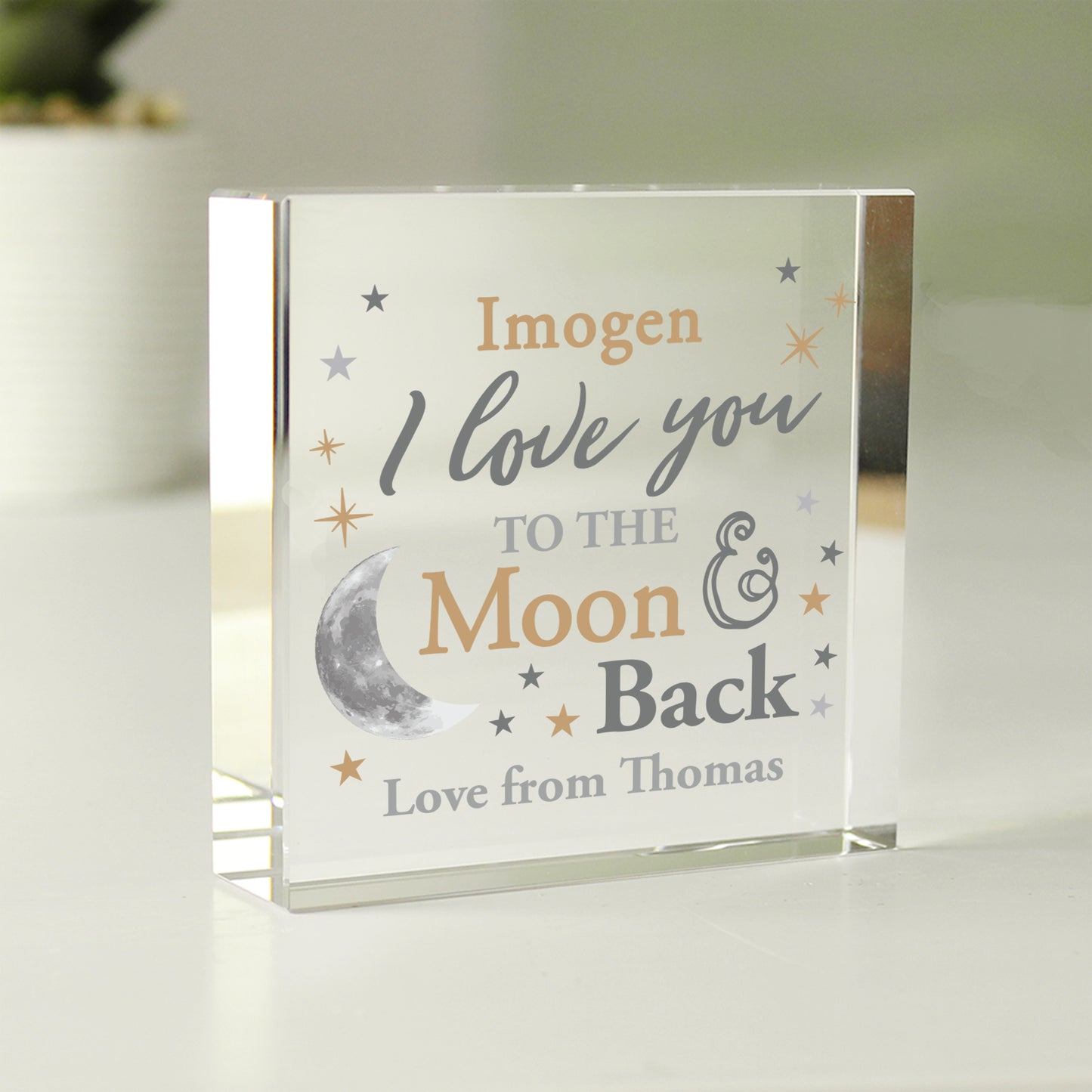 TO THE MOON & BACK CRYSTAL TOKEN