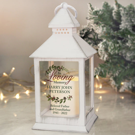 WHITE MEMORIAL LANTERN
