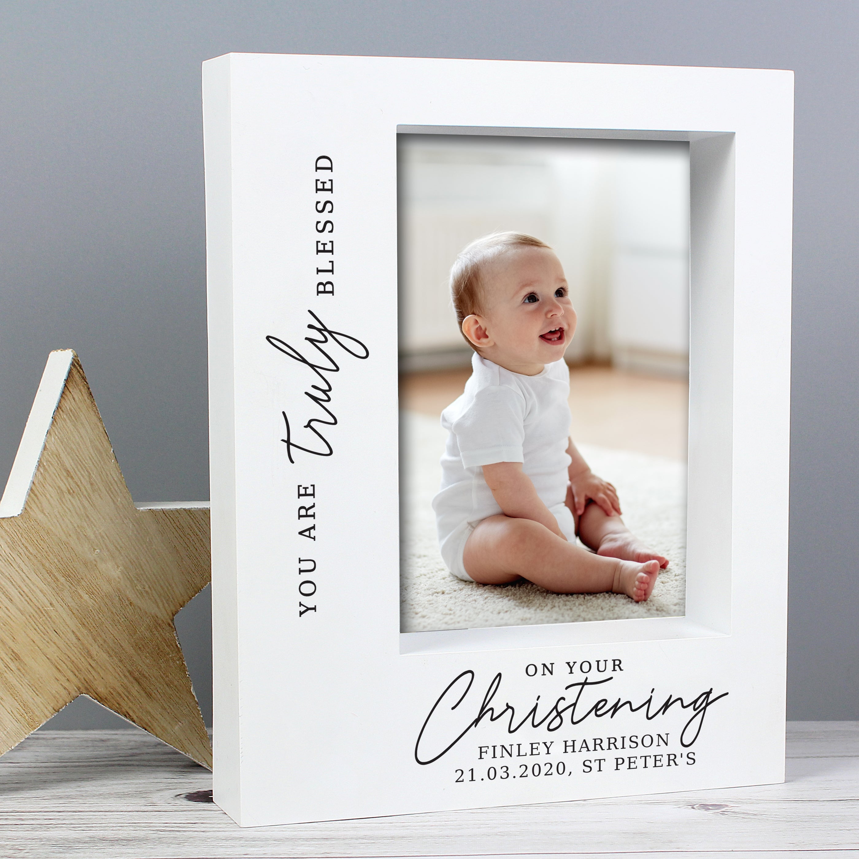 CHRISTENING BOX PHOTO FRAME