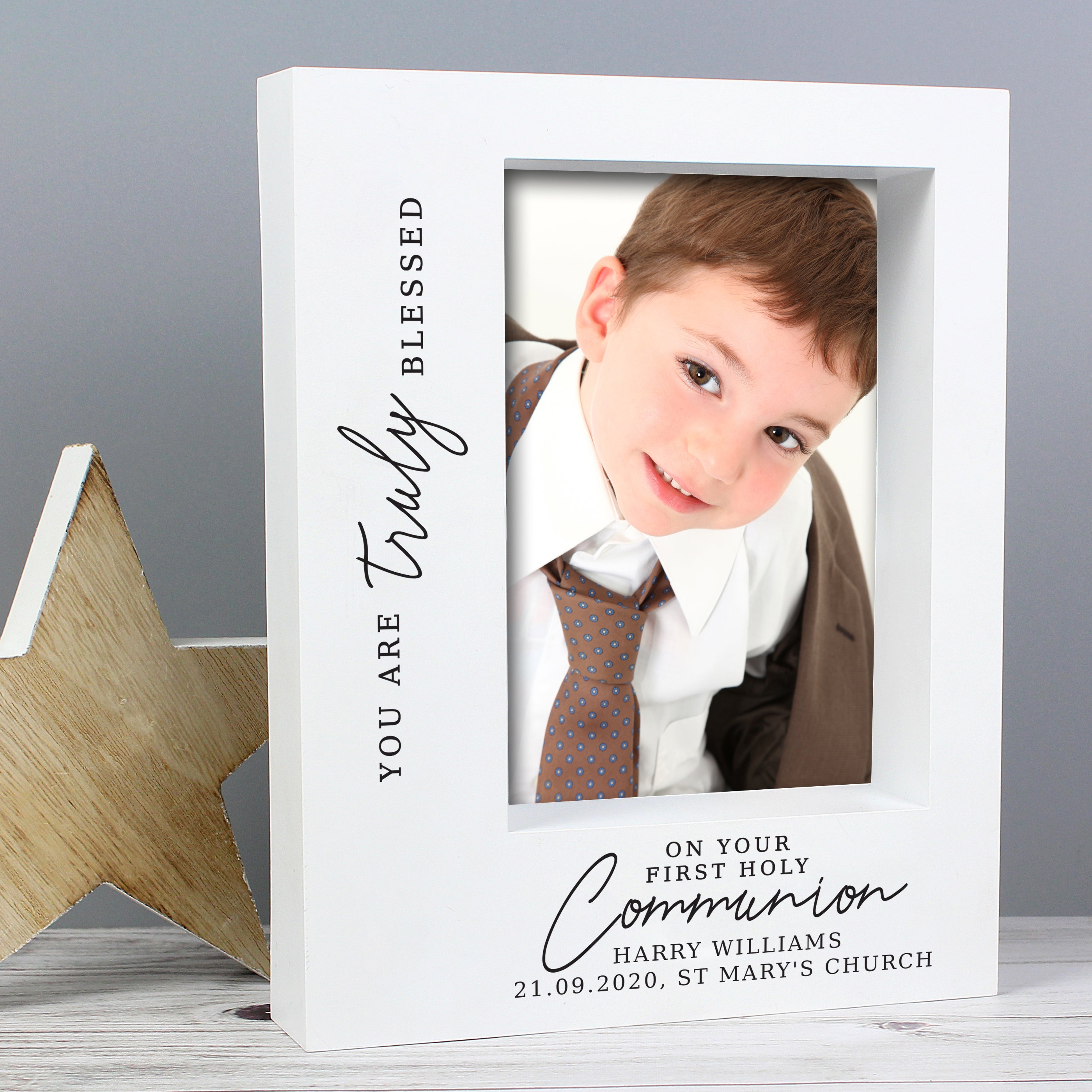 HOLY COMMUNION BOX PHOTO FRAME