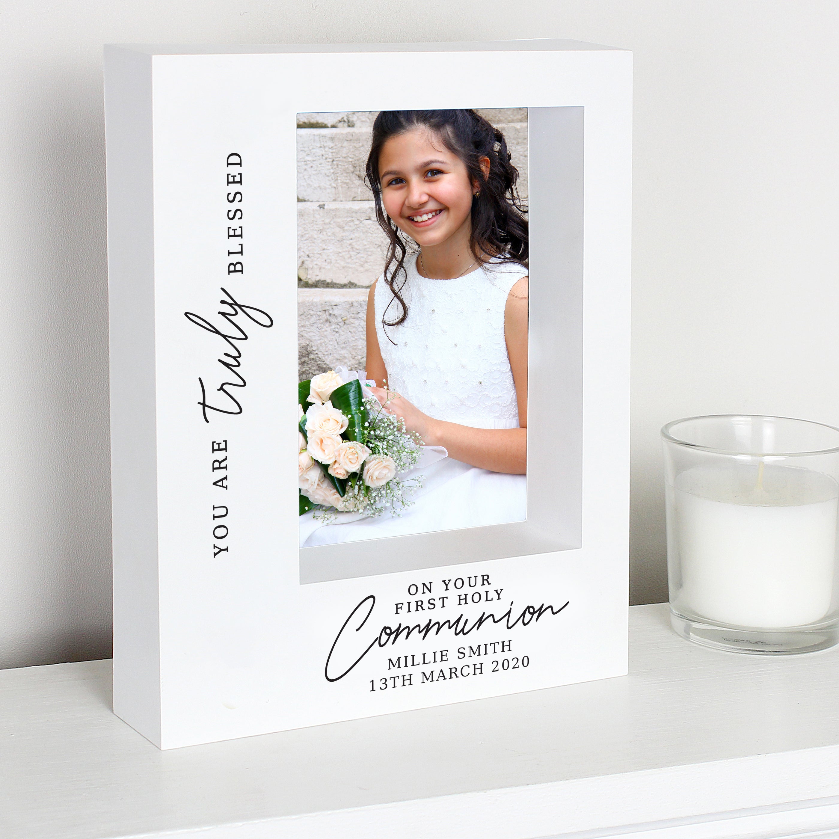HOLY COMMUNION BOX PHOTO FRAME