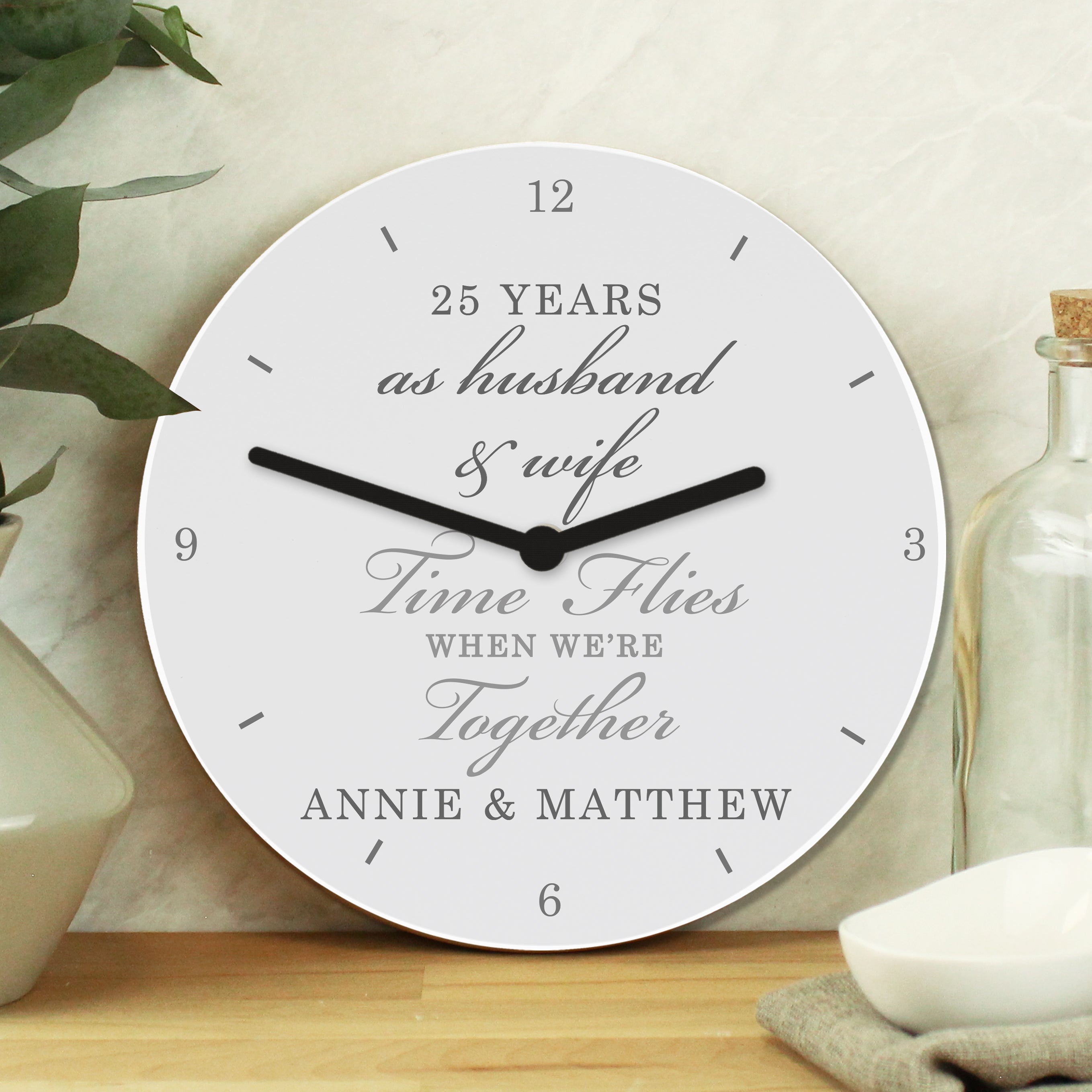 WOODEN ANNIVERSARY CLOCK