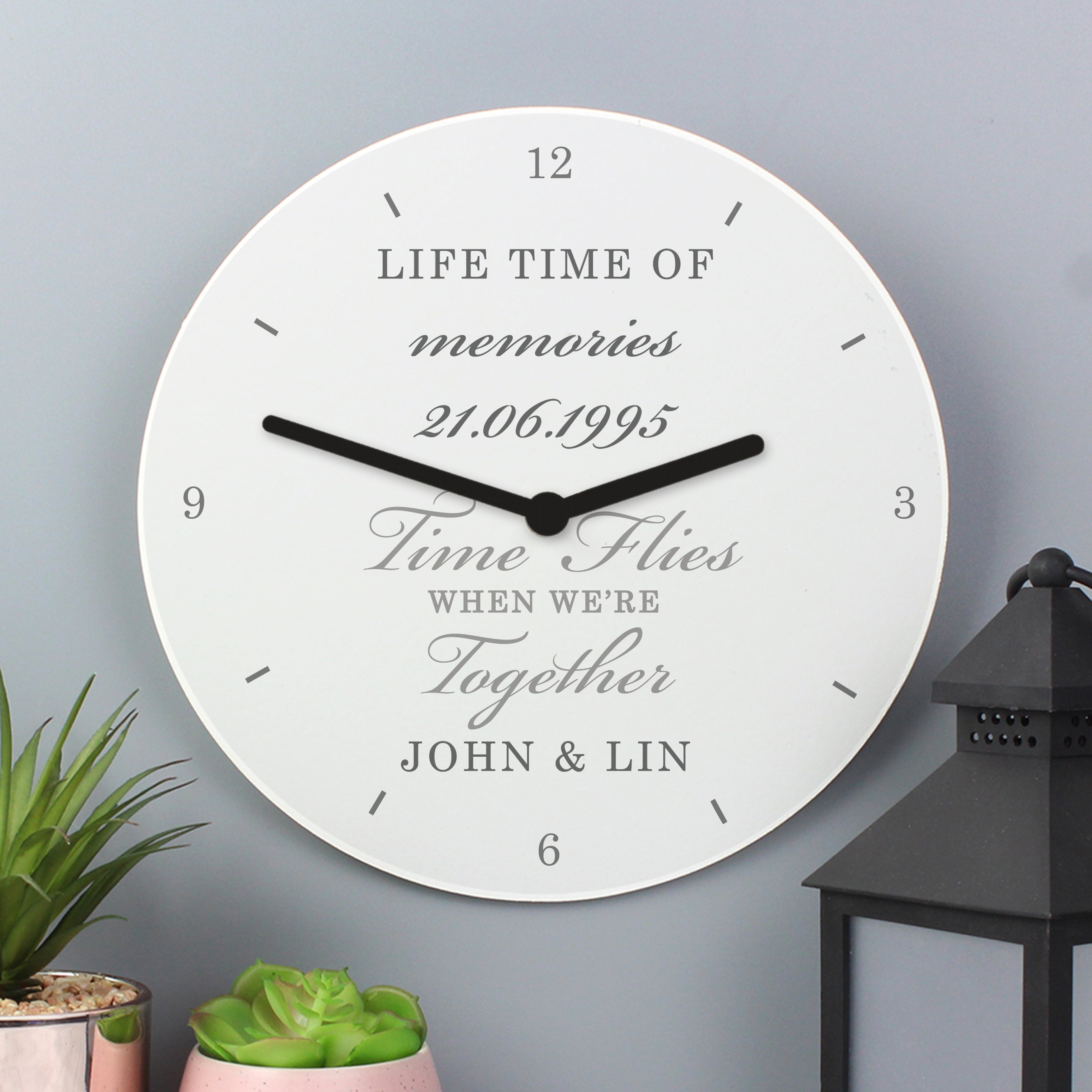 WOODEN ANNIVERSARY CLOCK