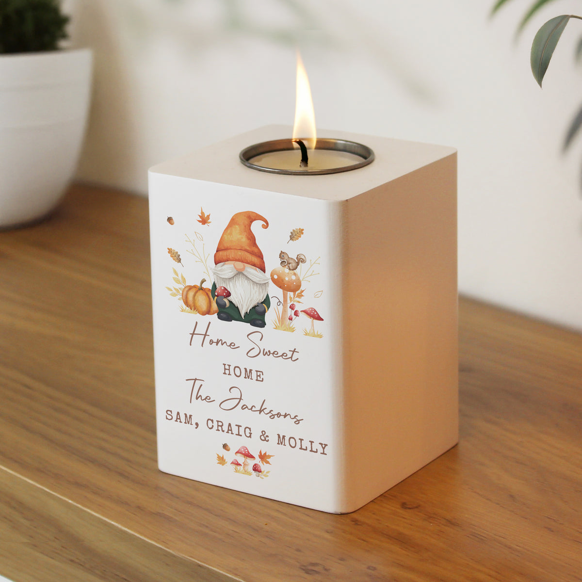 AUTUMN GONK TEALIGHT HOLDER