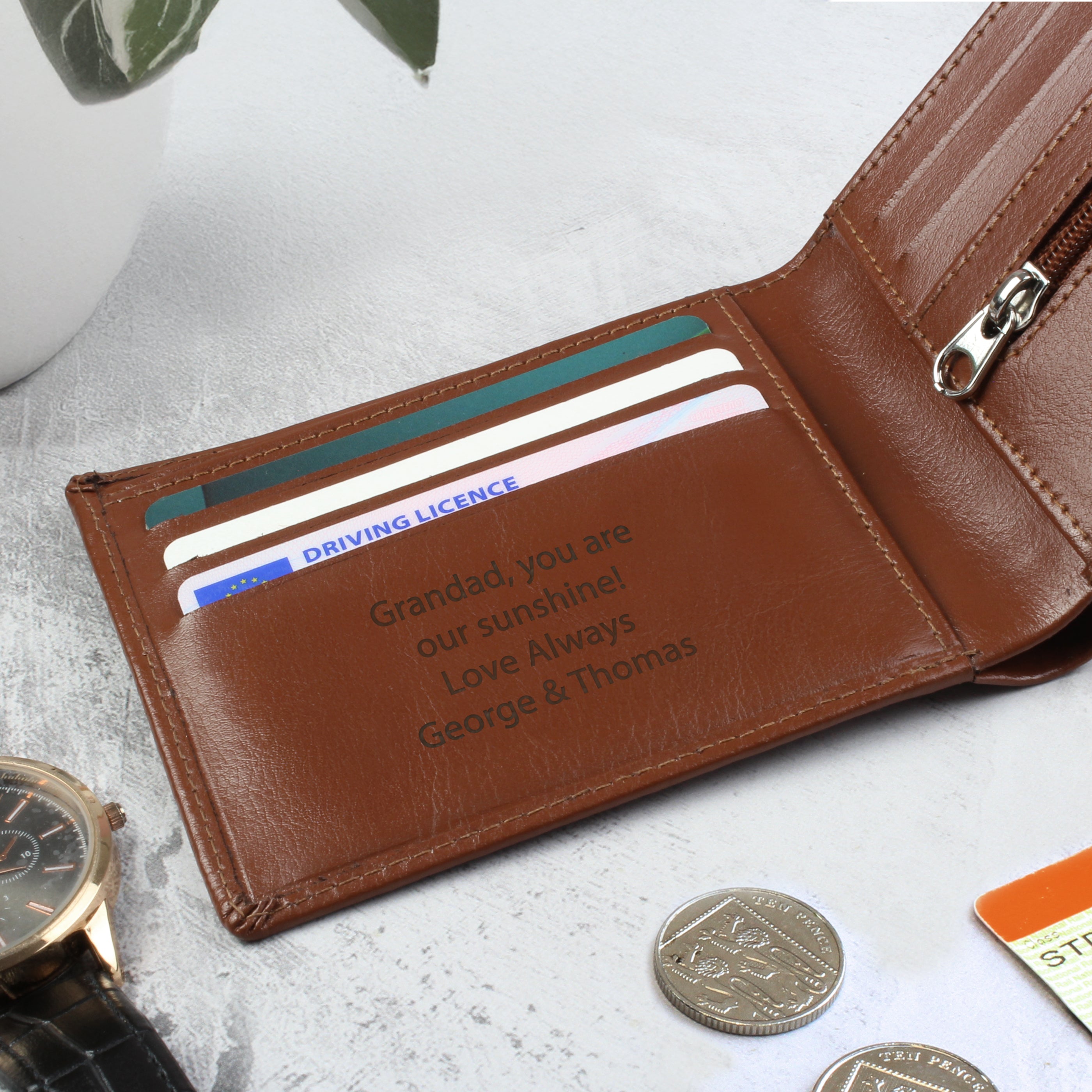 PERSONALISED LEATHER WALLET