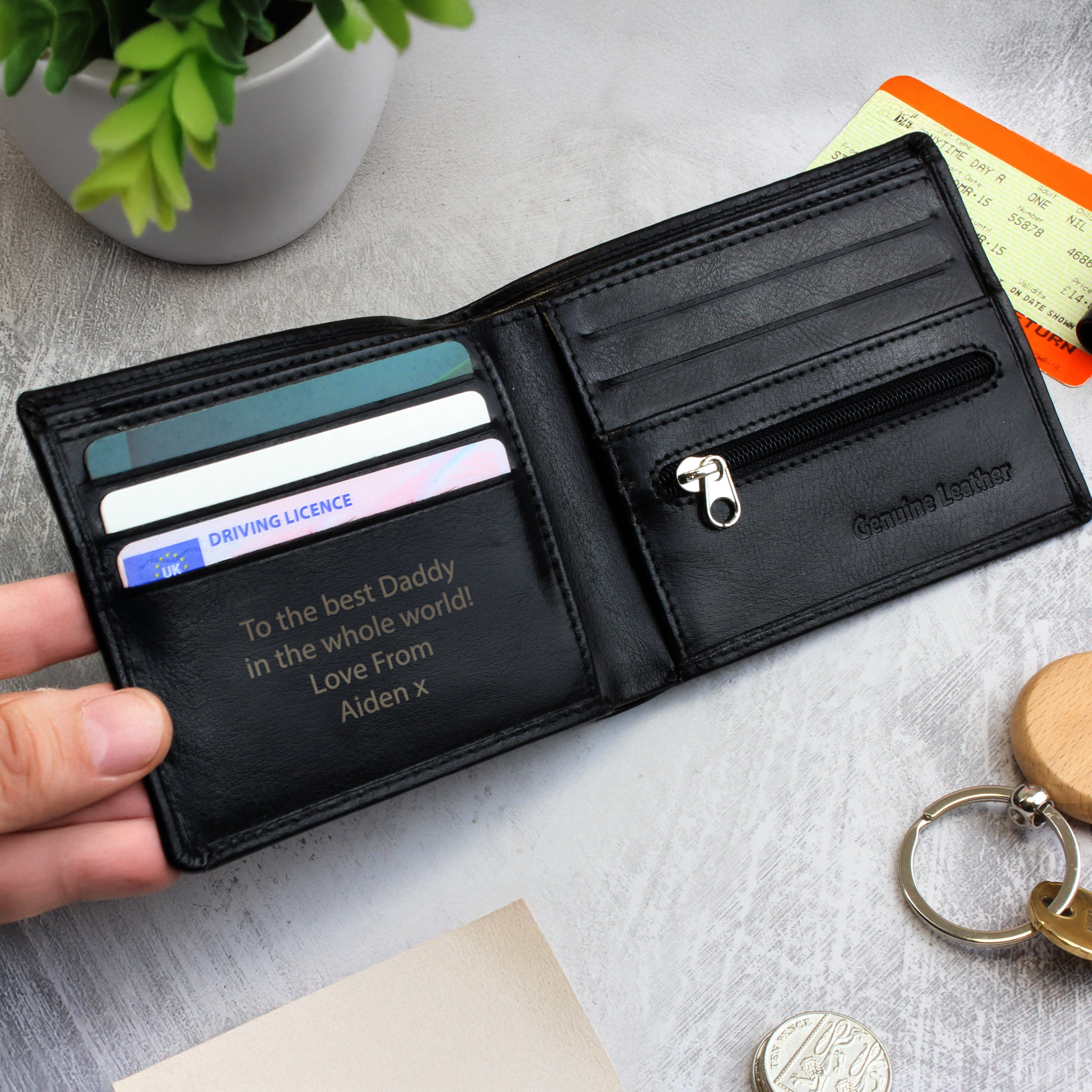 PERSONALISED LEATHER WALLET