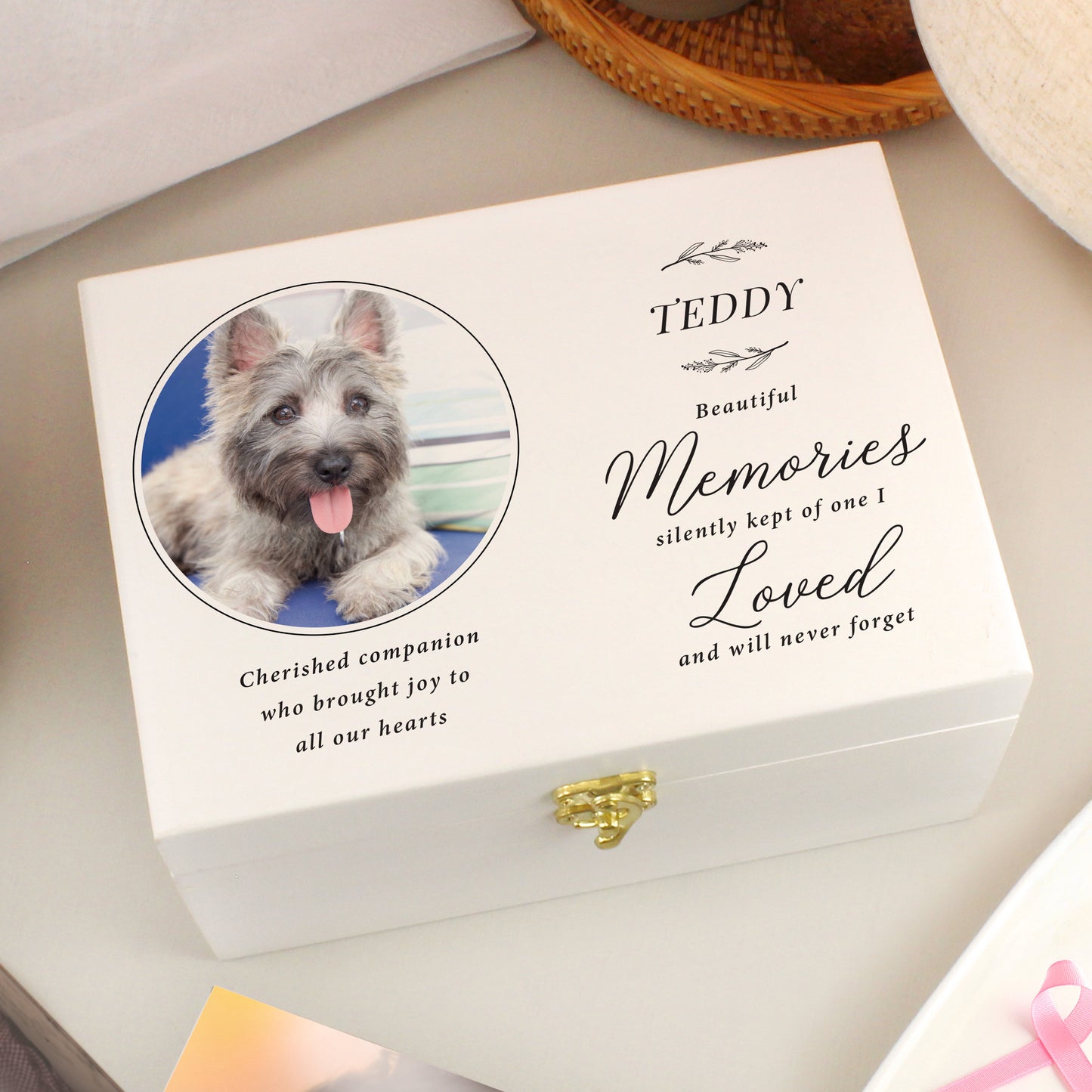 PHOTO MEMORIAL WOODEN BOX