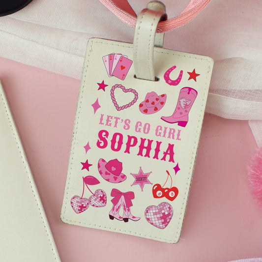 COWGIRL HOLDER & LUGGAGE TAG