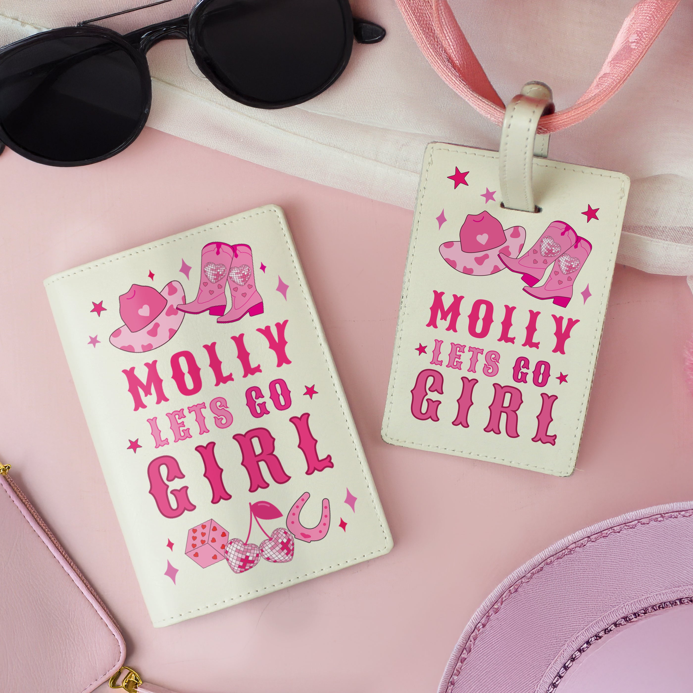 LETS GO GIRL HOLDER & LUGGAGE TAG