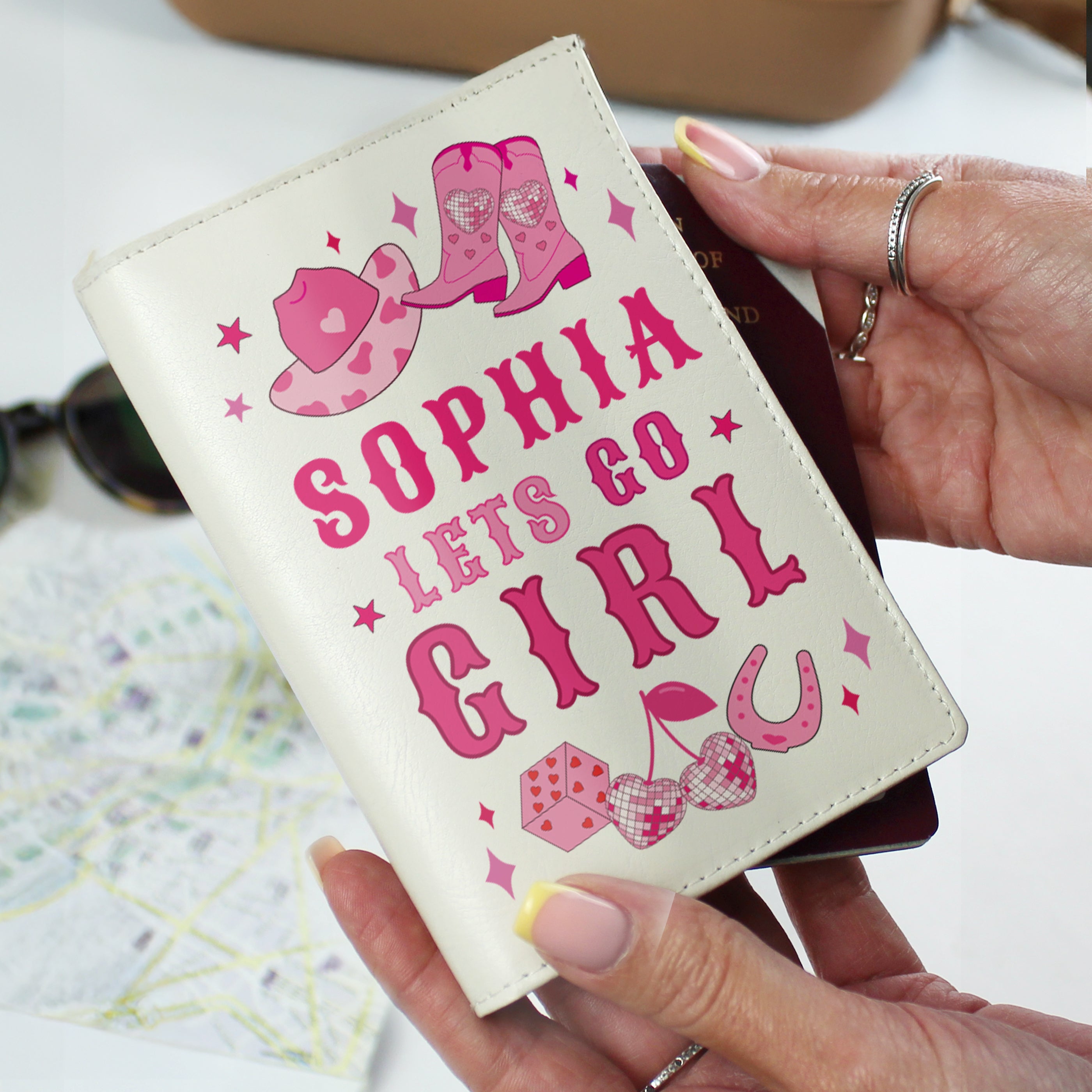 LETS GO GIRL HOLDER & LUGGAGE TAG