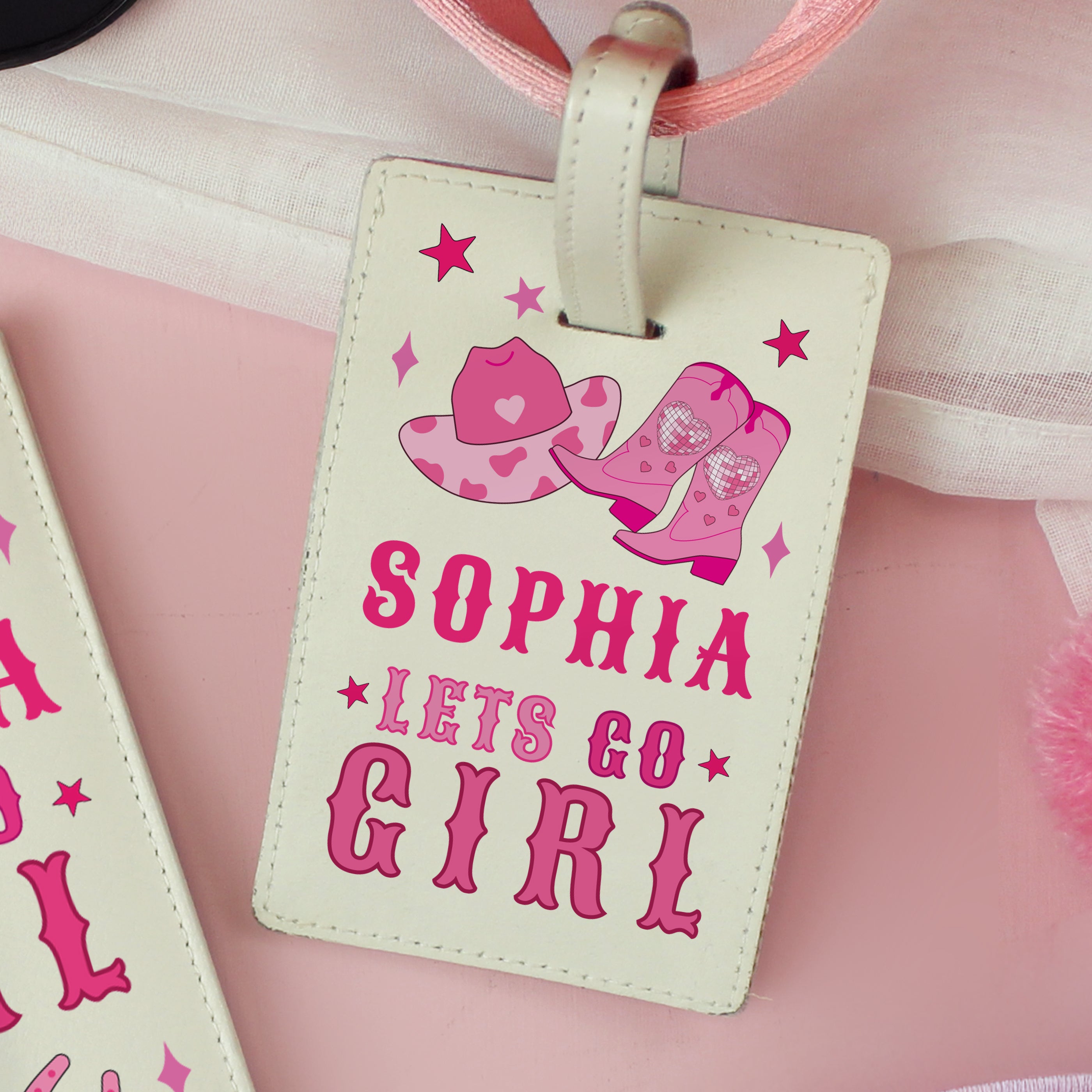 LETS GO GIRL HOLDER & LUGGAGE TAG