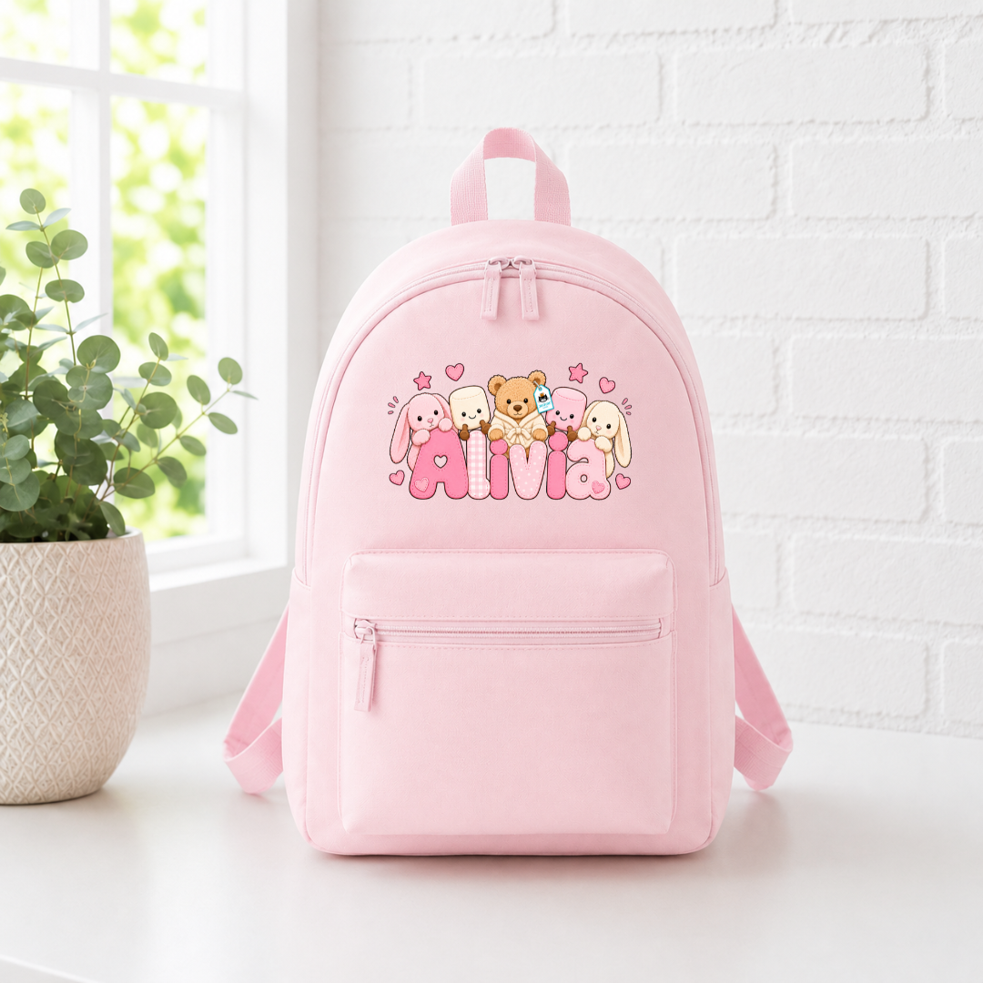 PINK JELLYCAT BACKPACK