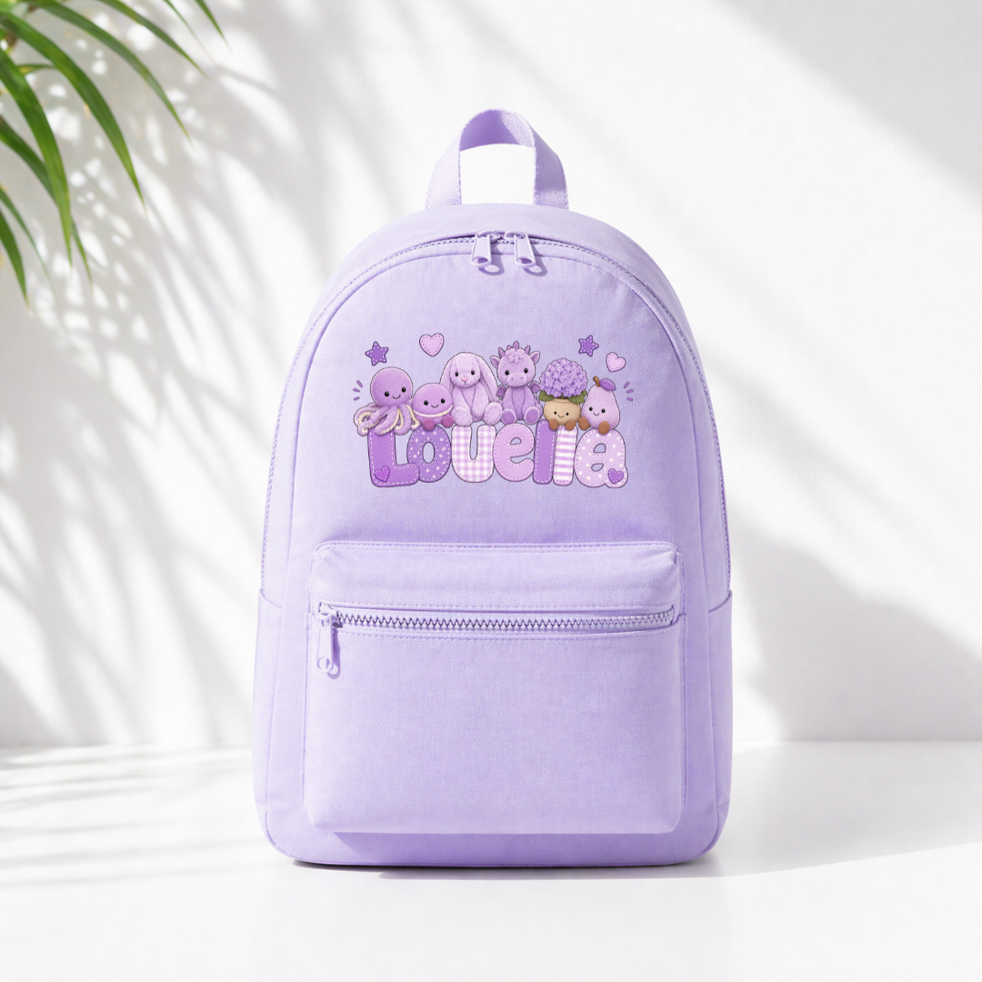 PURPLE JELLYCAT BACKPACK