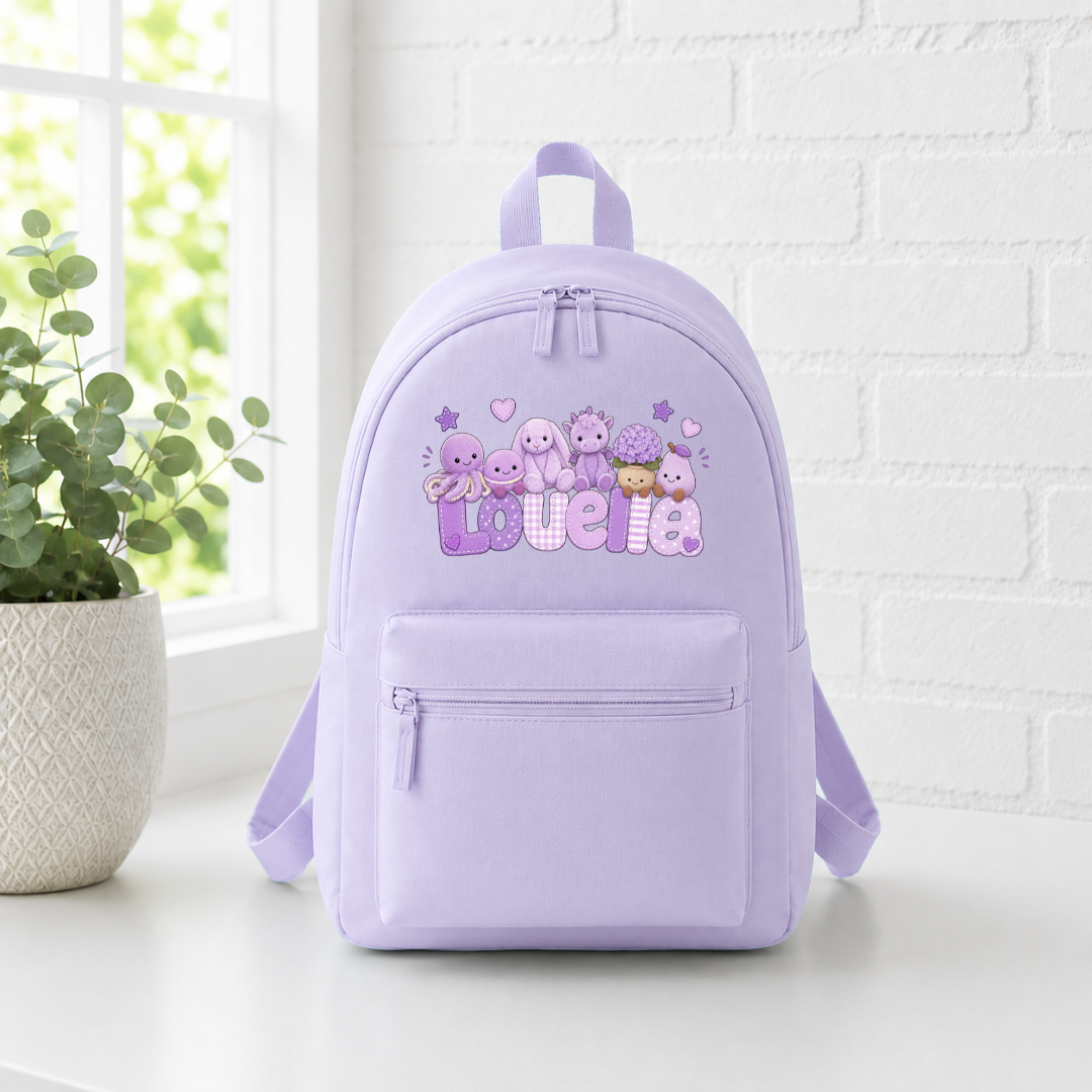 PURPLE JELLYCAT BACKPACK
