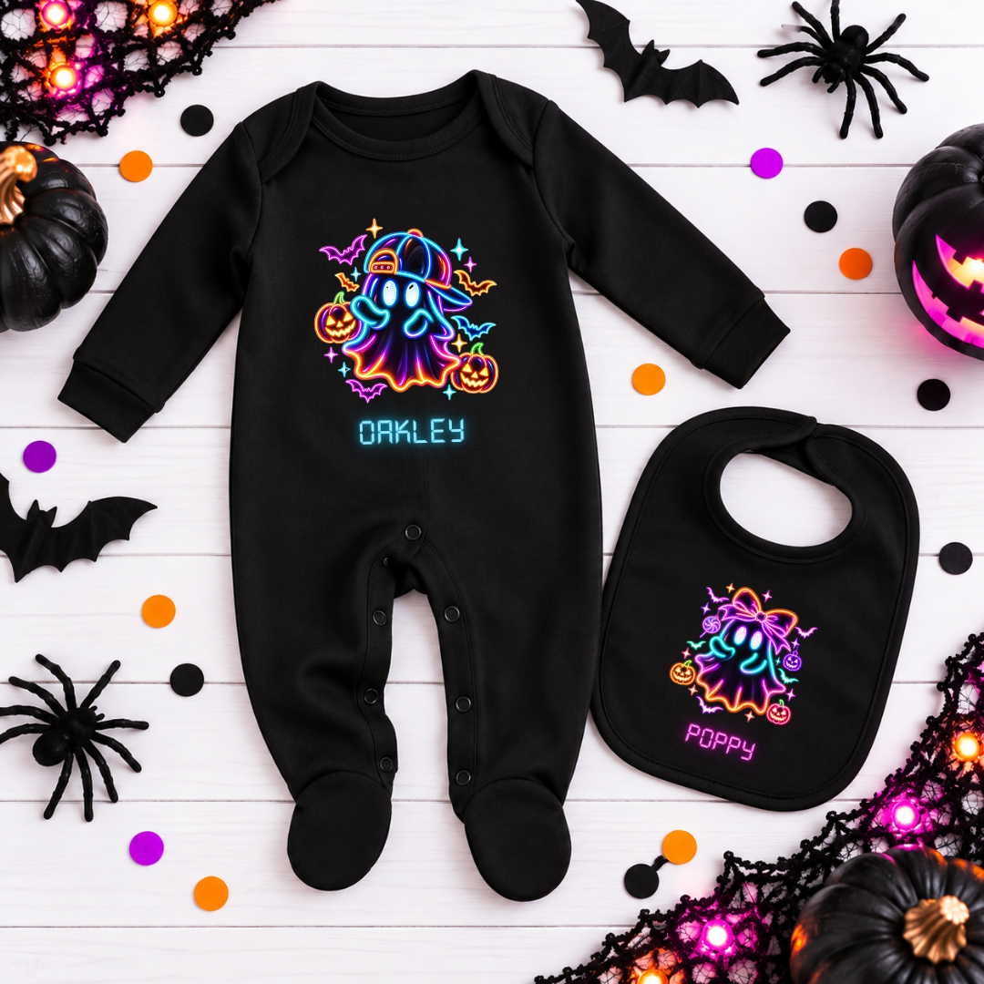 NEON HALLOWEEN BABY SET