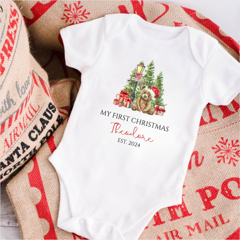 1ST CHRISTMAS BABY VEST