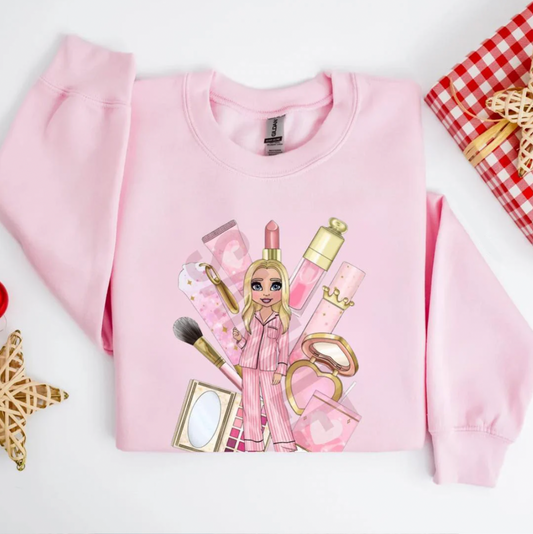 MAKEUP DOLLY SWEATSHIRT