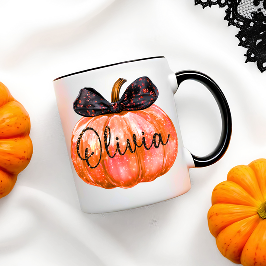 IRIDESCENT PUMPKIN MUG