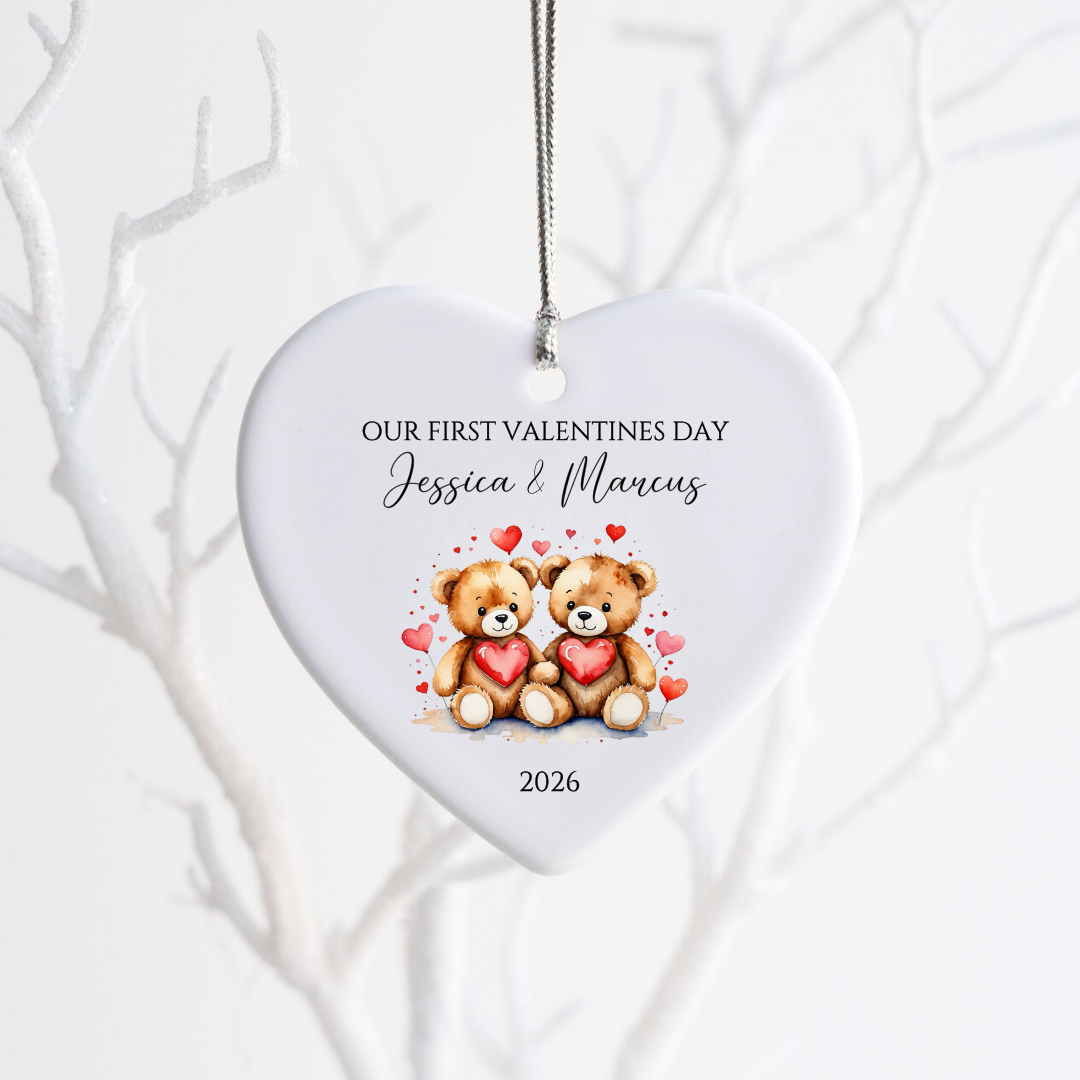 OUR 1ST VALENTINES CERAMIC HEART