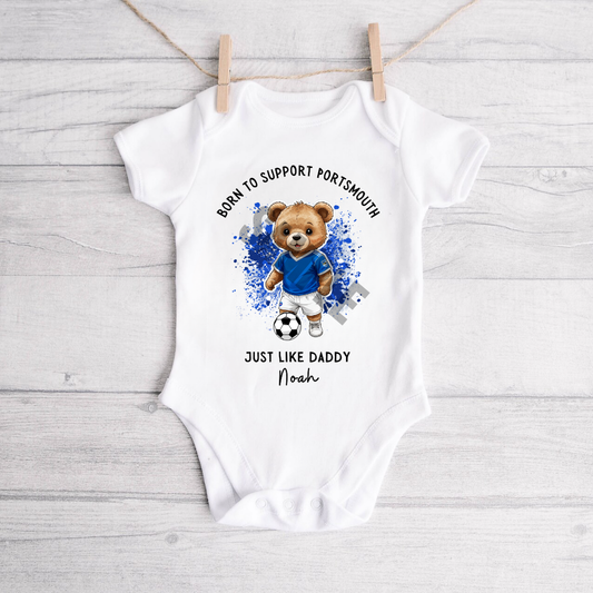 BORN TO SUPPORT PORTSMOUTH BABY VEST
