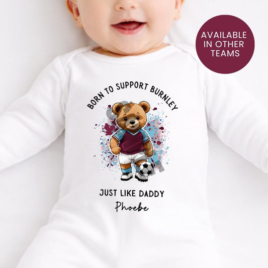 BORN TO SUPPORT BURNLEY BABY SET