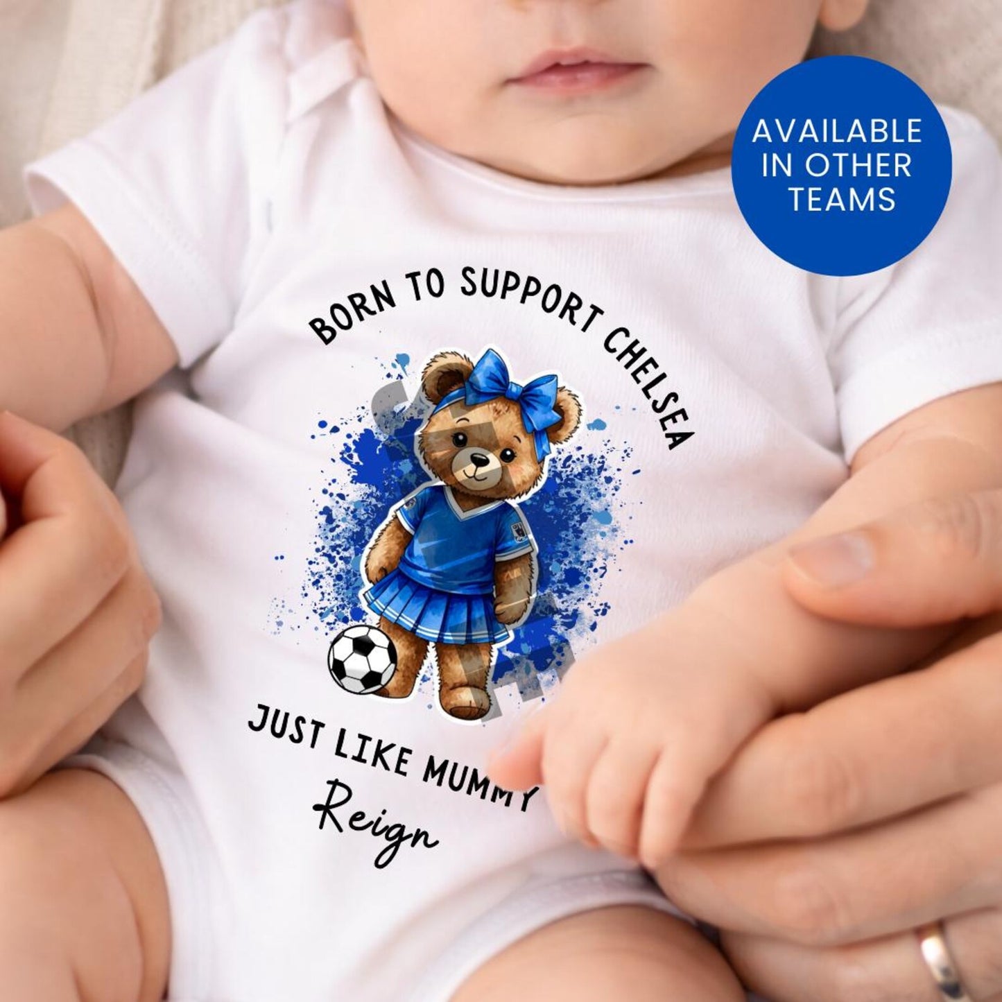 BORN TO SUPPORT CHELSEA BABY SET