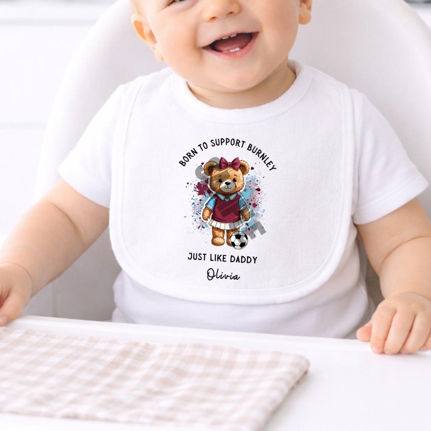 BORN TO SUPPORT BURNLEY BABY SET