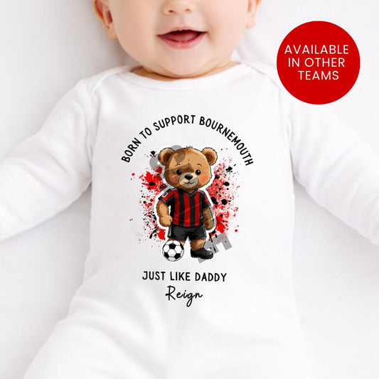 BORN TO SUPPORT BOURNEMOUTH BABY SET