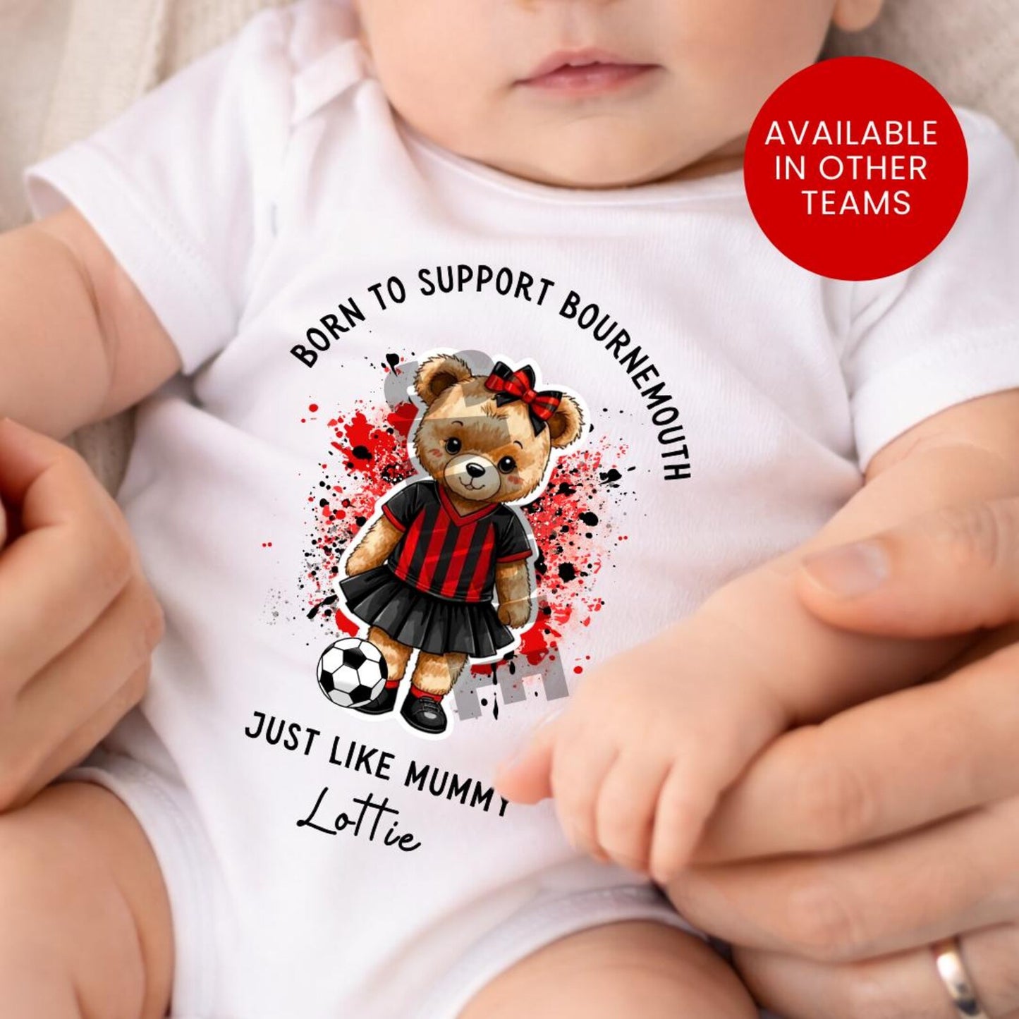 BORN TO SUPPORT BOURNEMOUTH BABY SET