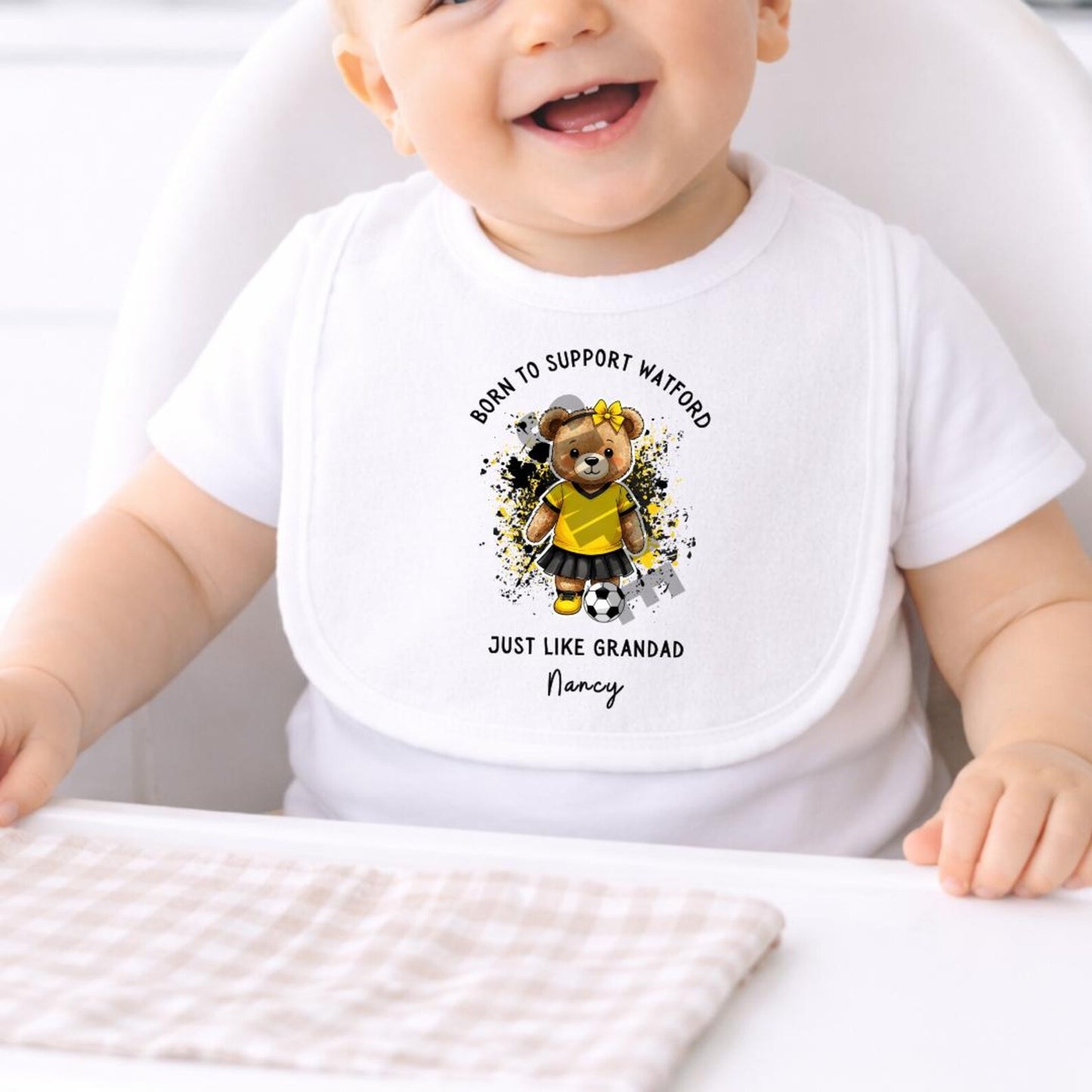 BORN TO SUPPORT WATFORD BABY SET