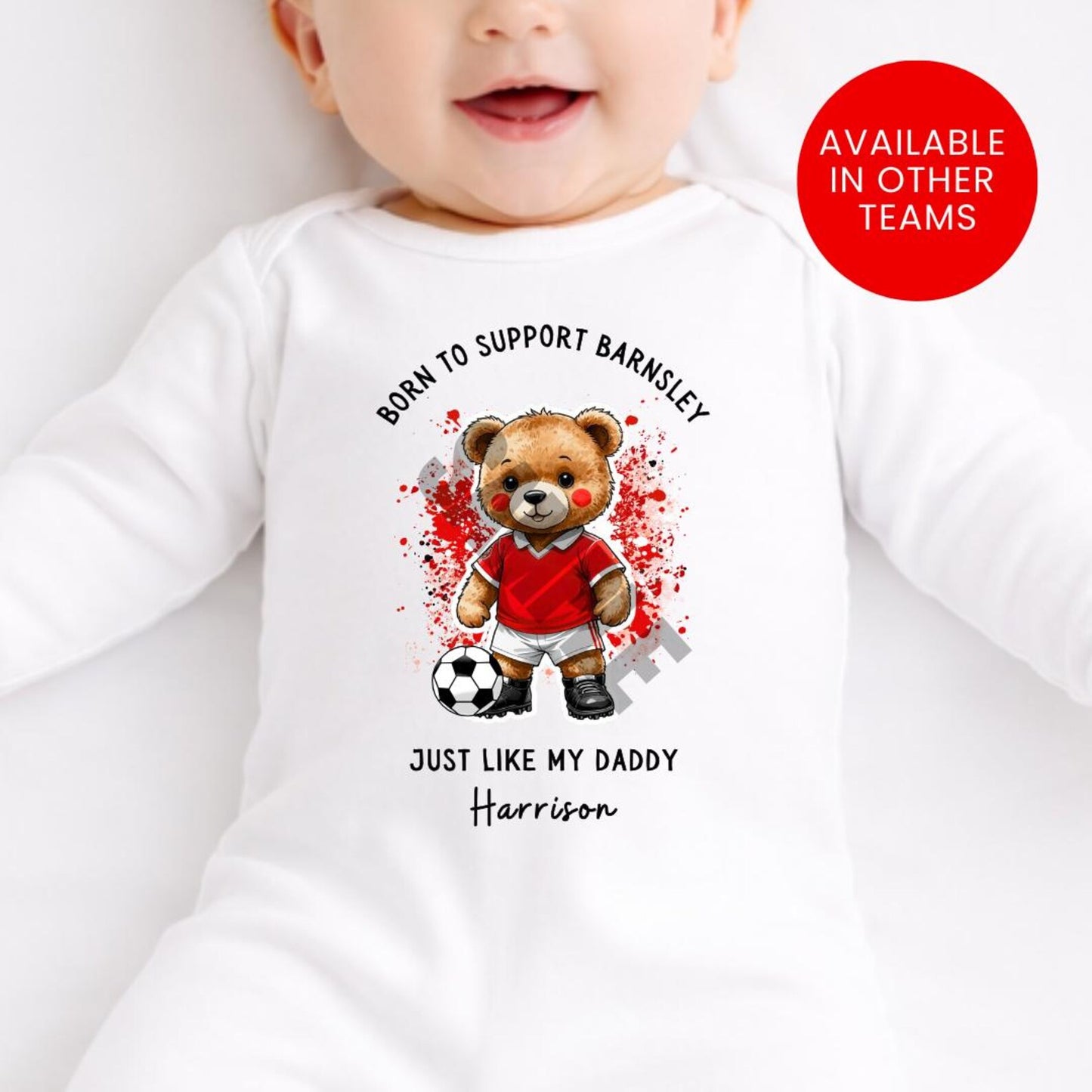 BORN TO SUPPORT BARNSLEY BABY SET
