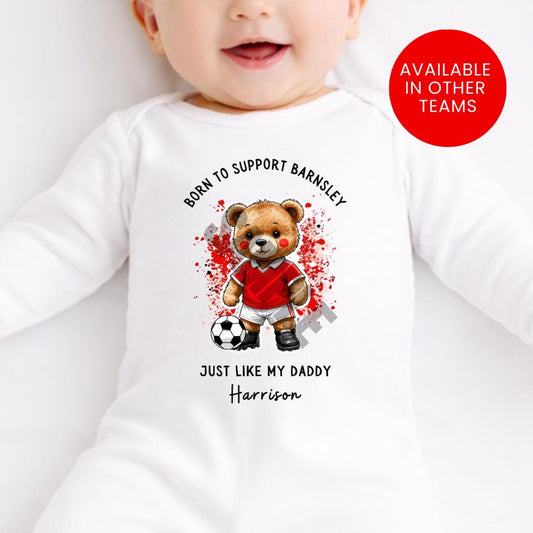 BORN TO SUPPORT BARNSLEY BABY SET